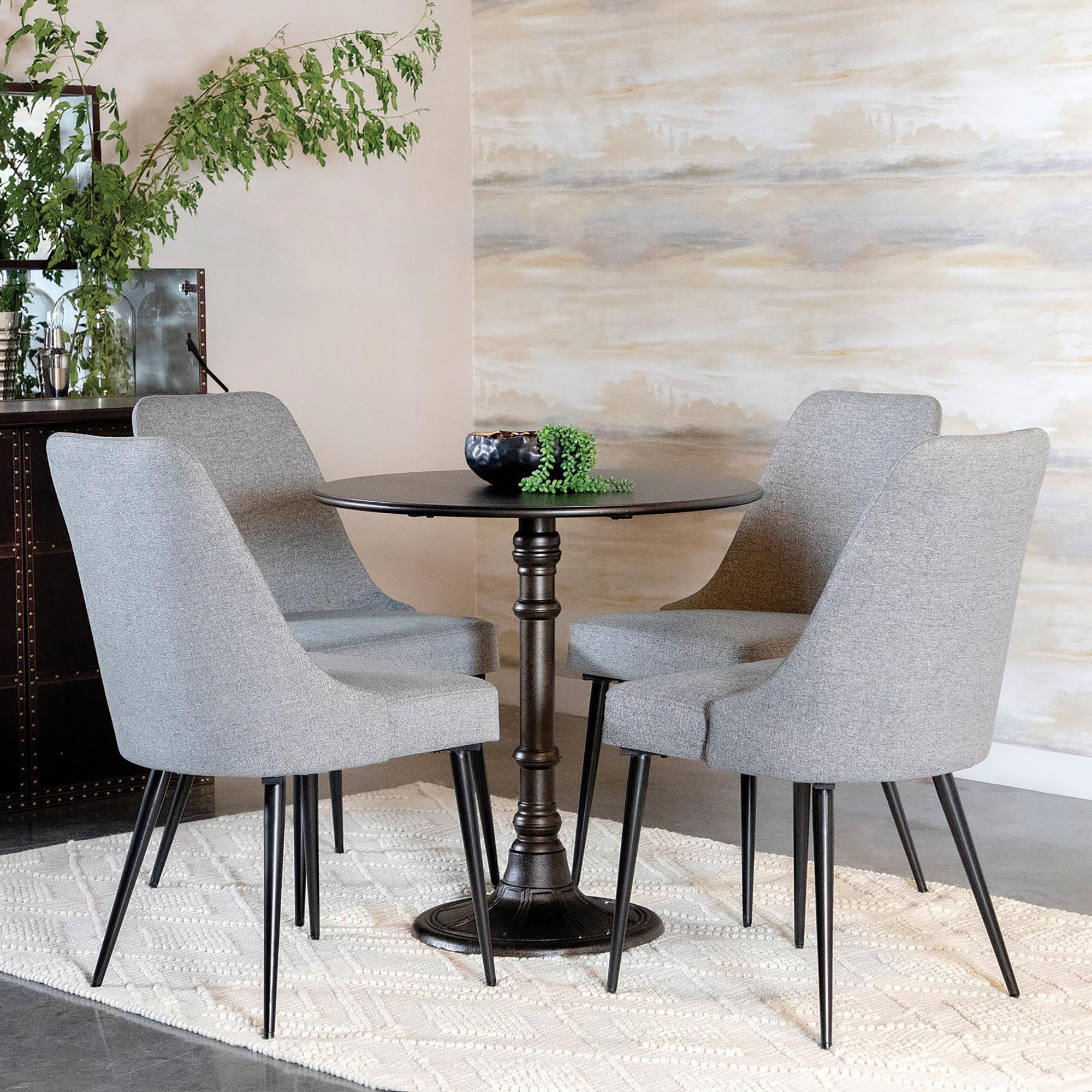 Bronze Round Dining Table