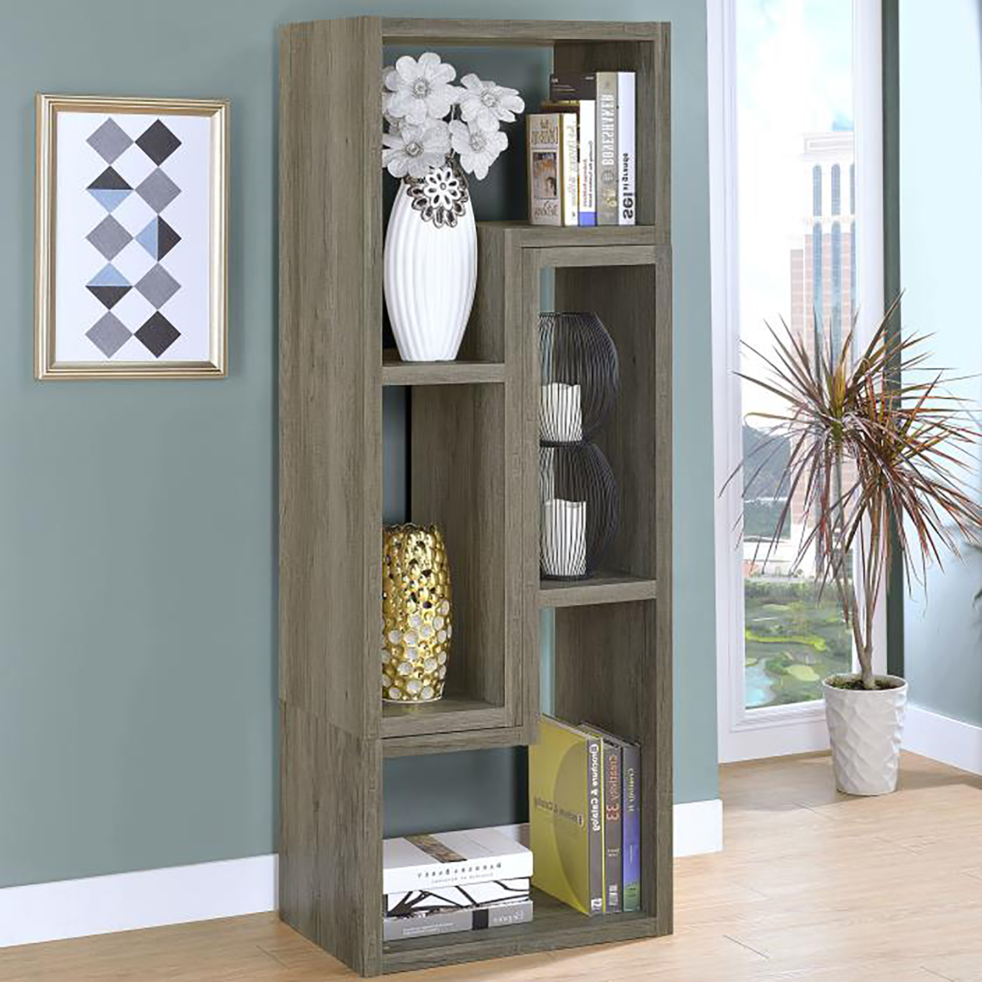 Grey Driftwood Convertable Bookcase