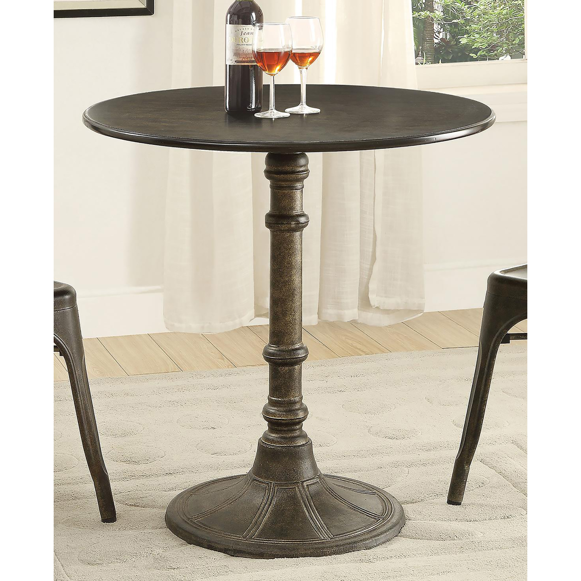 Bronze Round Dining Table