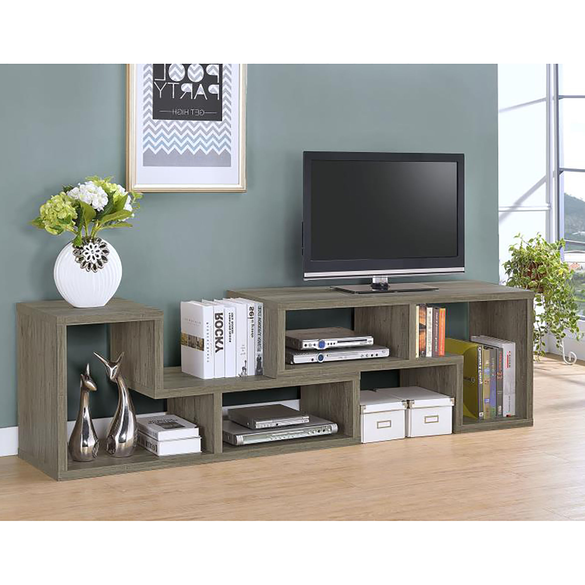 Grey Driftwood Convertable Bookcase