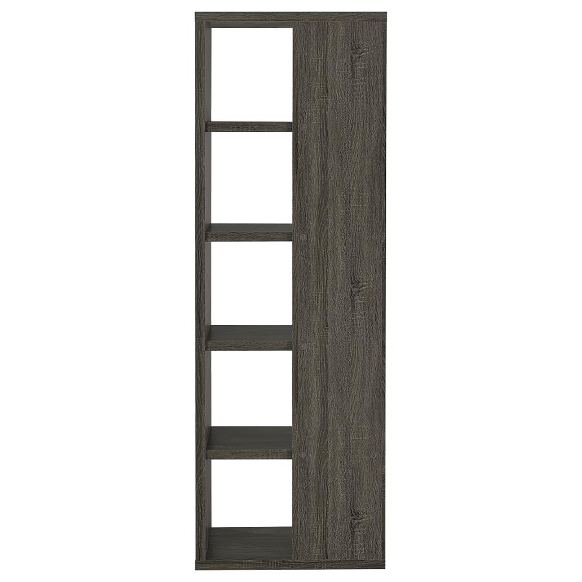 Weathered Grey 5-shelf Bookcase