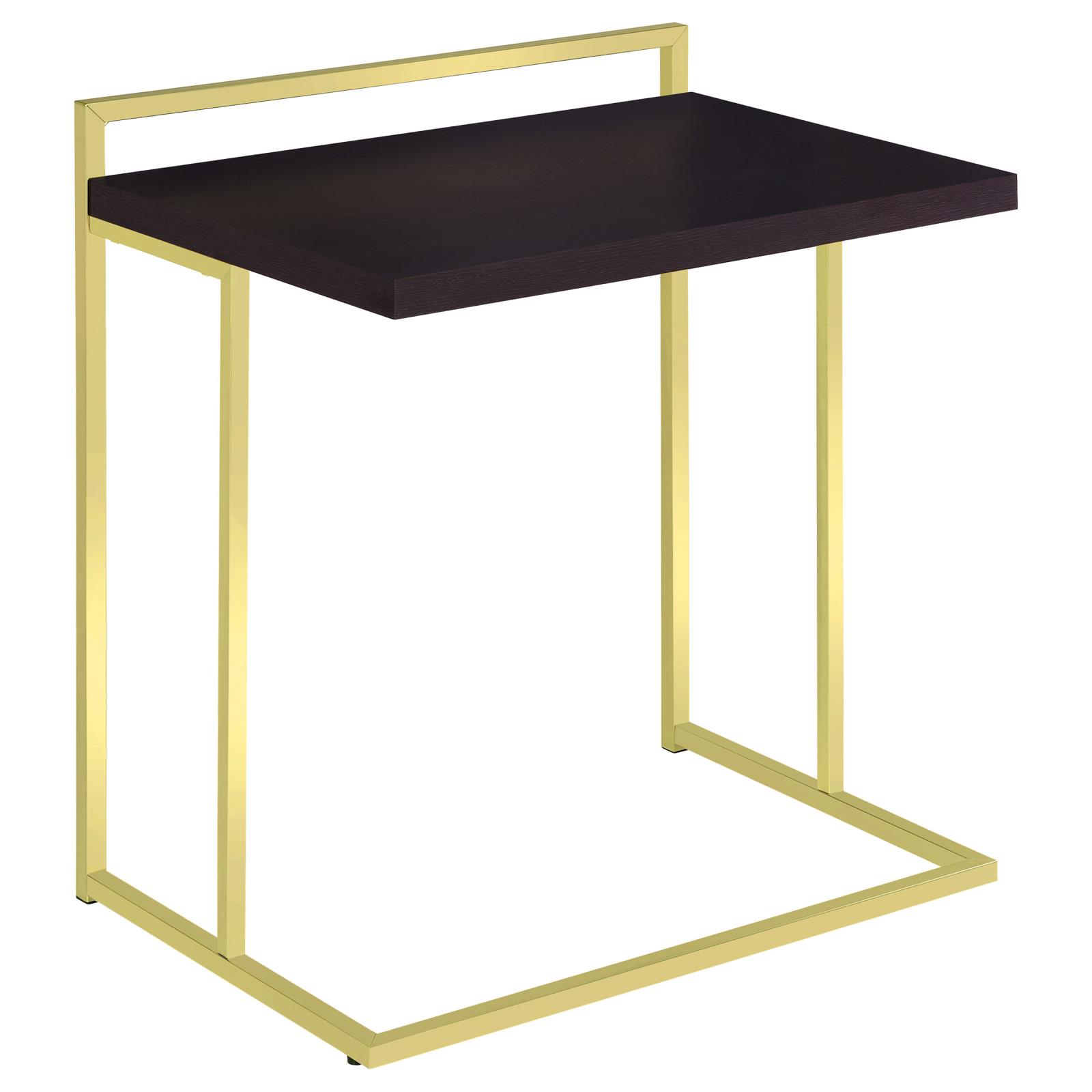 Cappuccino Rectangular Top Snack Table