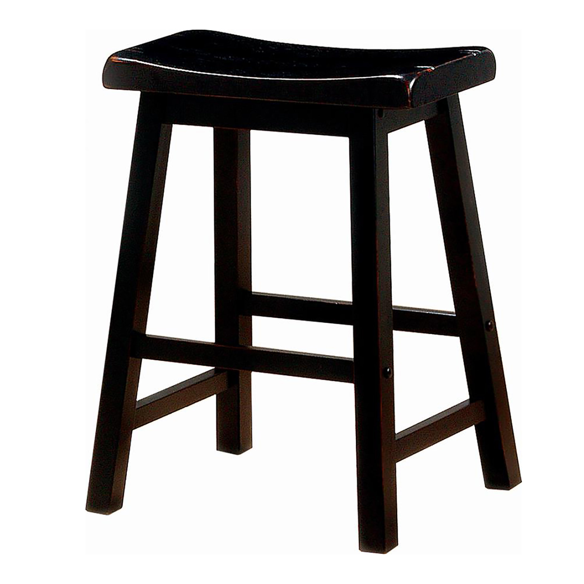 Black Counter Height Stools (Set of 2)