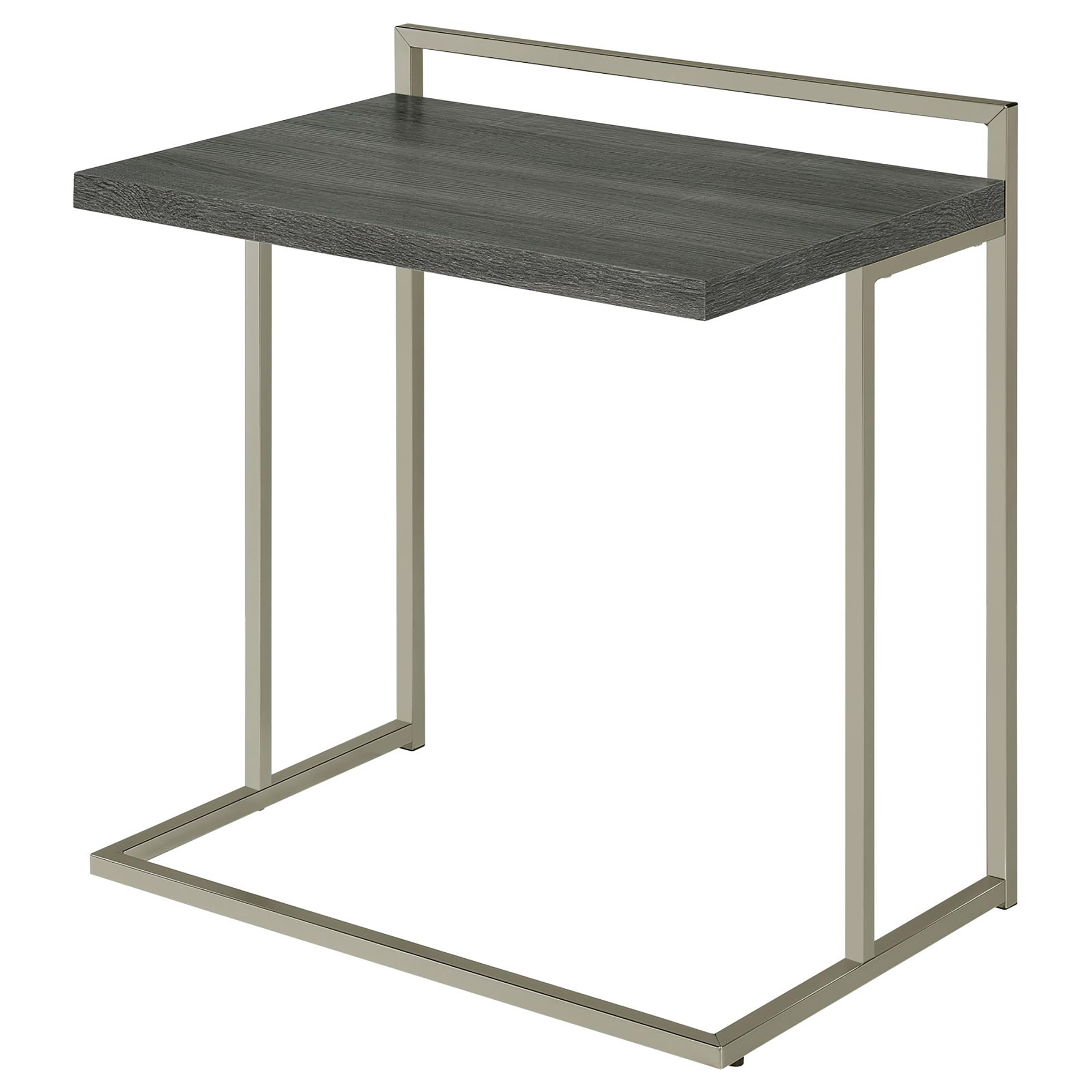 Weathered Grey Rectangular Top Snack Table