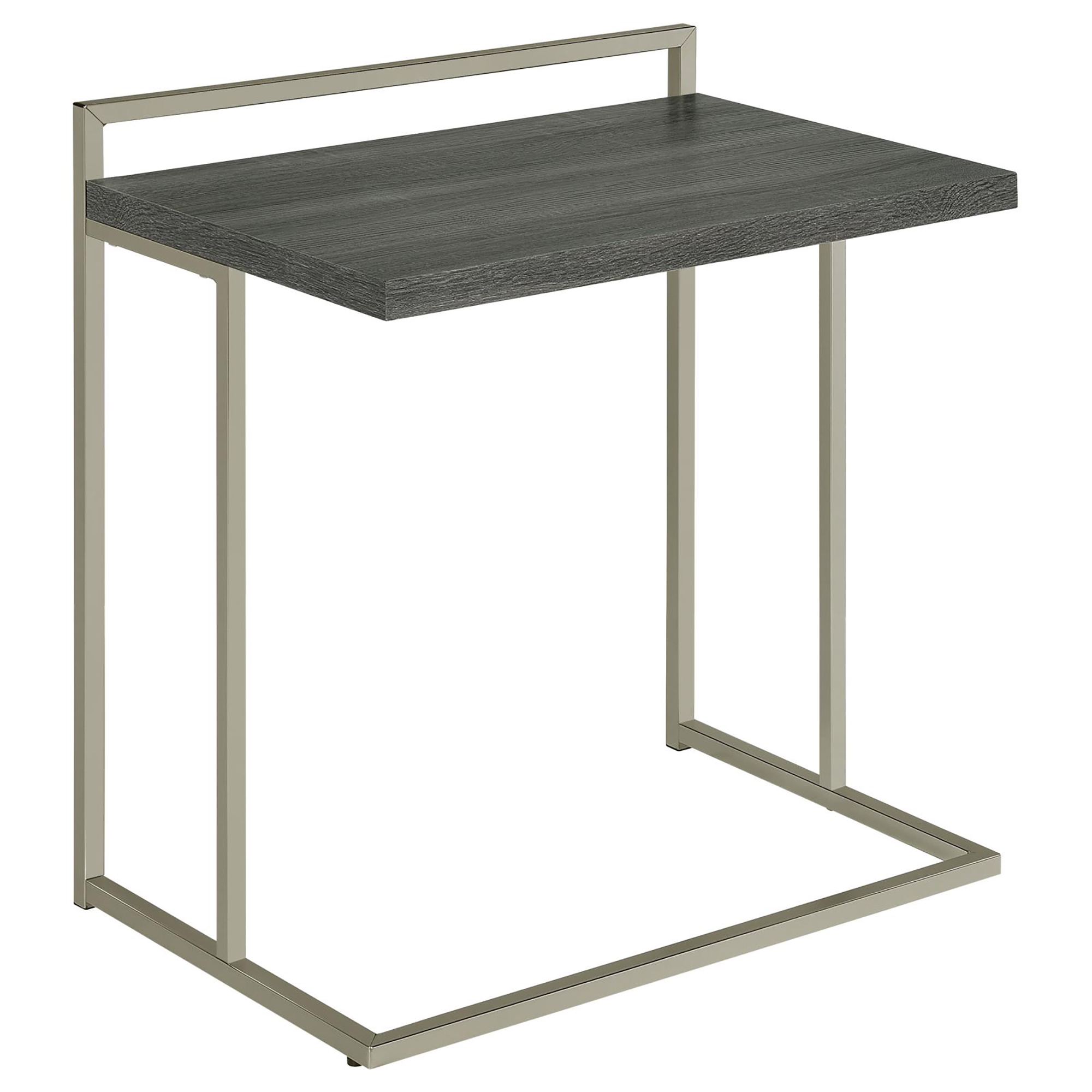 Weathered Grey Rectangular Top Snack Table