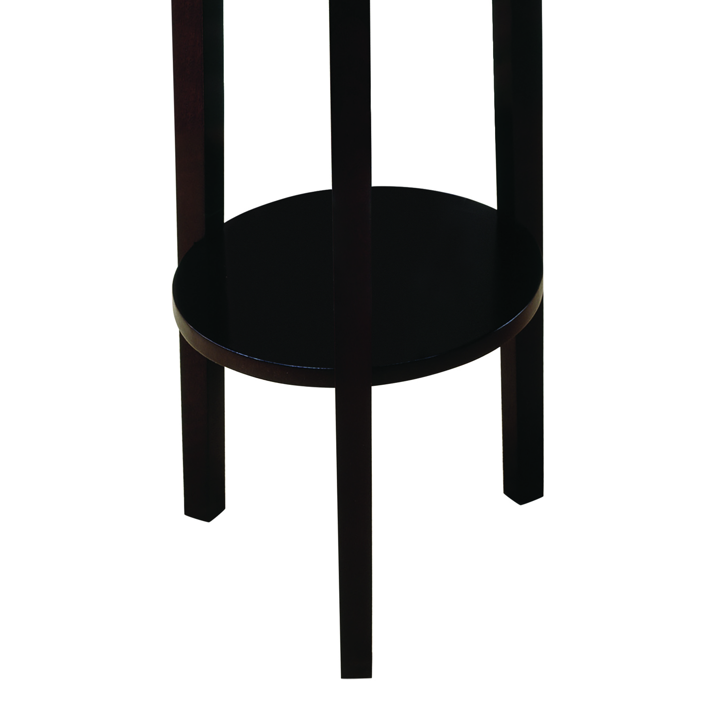 Espresso Round Accent Table