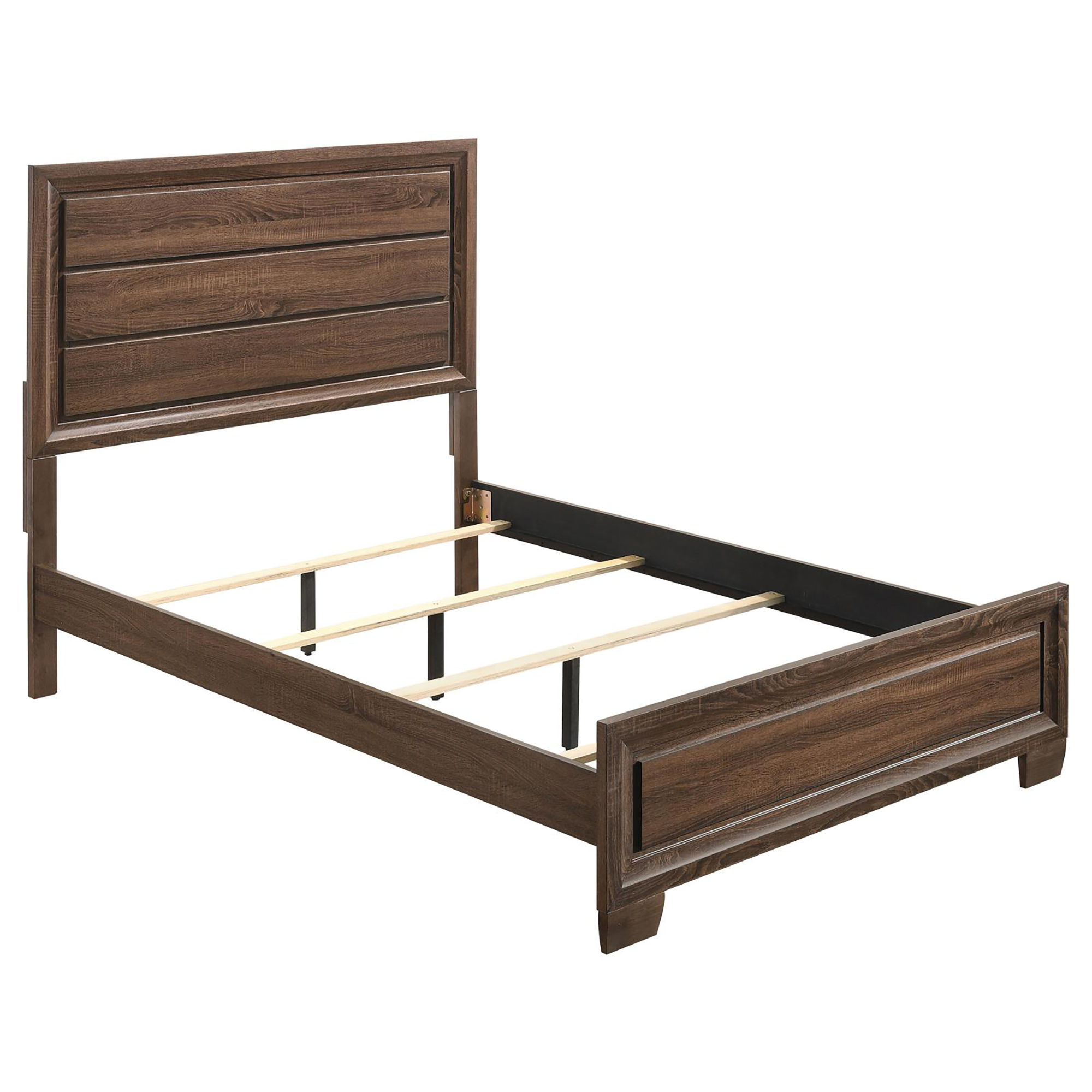 Warm Brown Medium Queen Bed