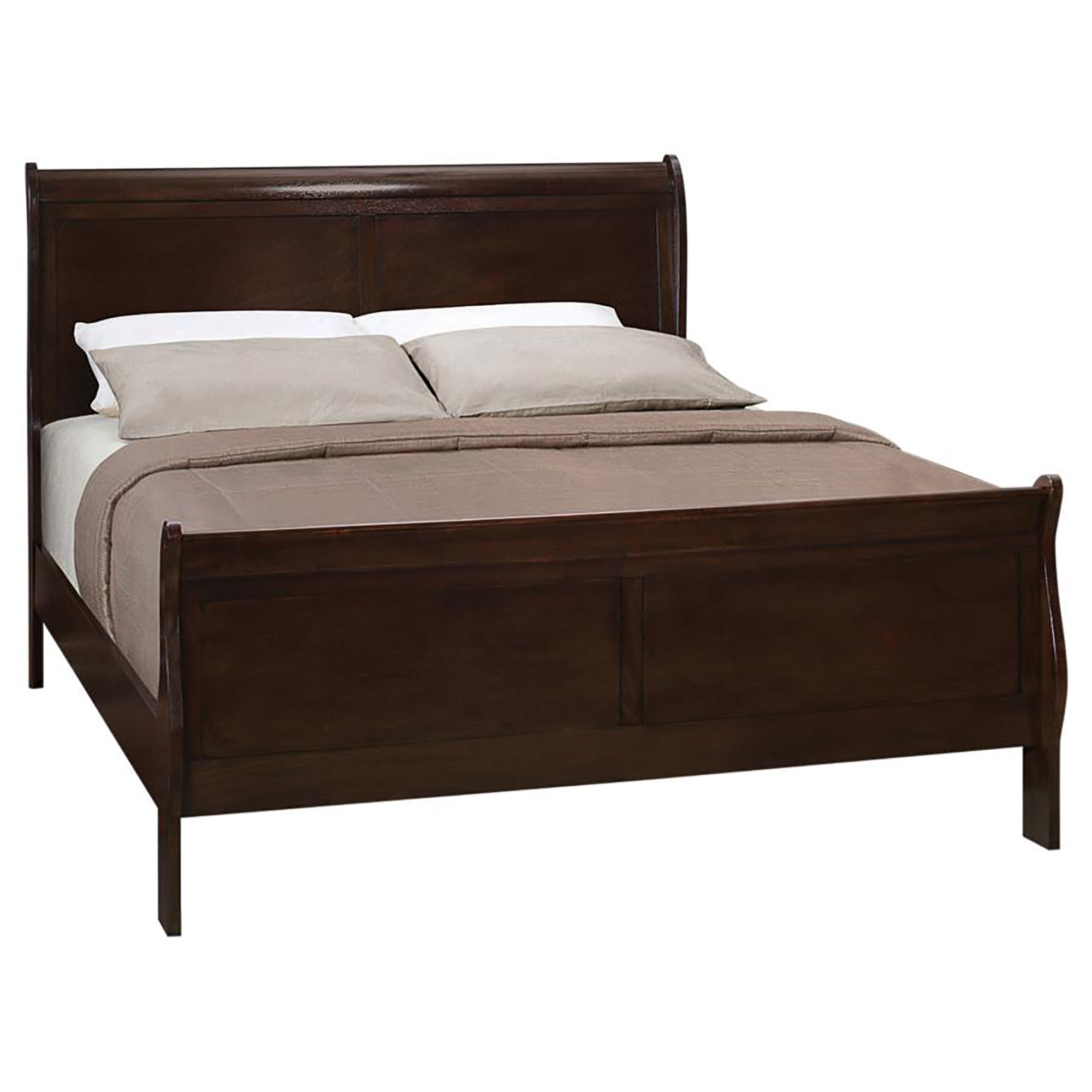 Cappuccino Queen Sleigh Bed