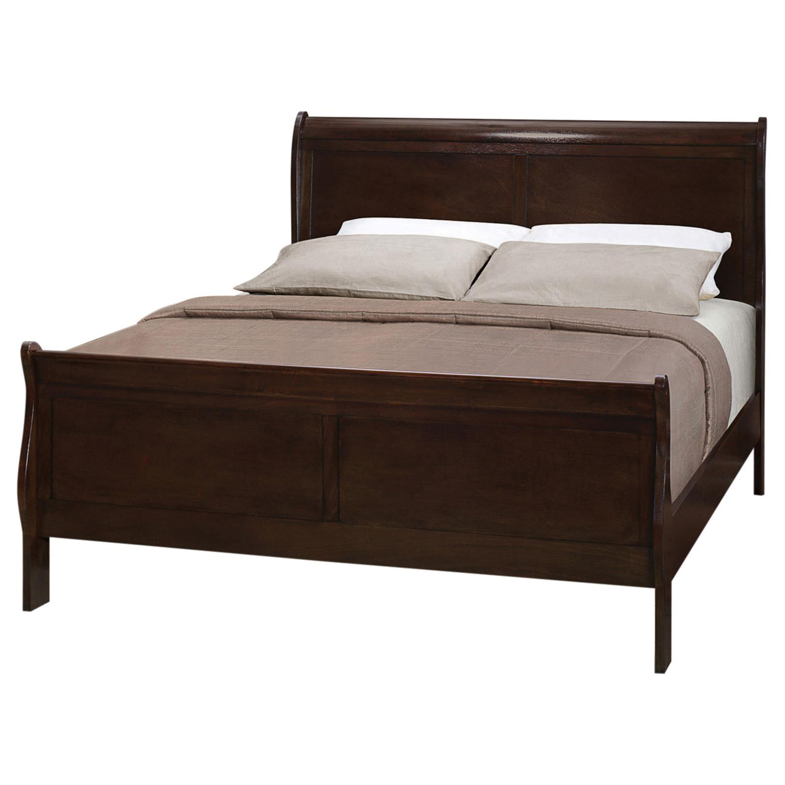 Cappuccino Queen Sleigh Bed