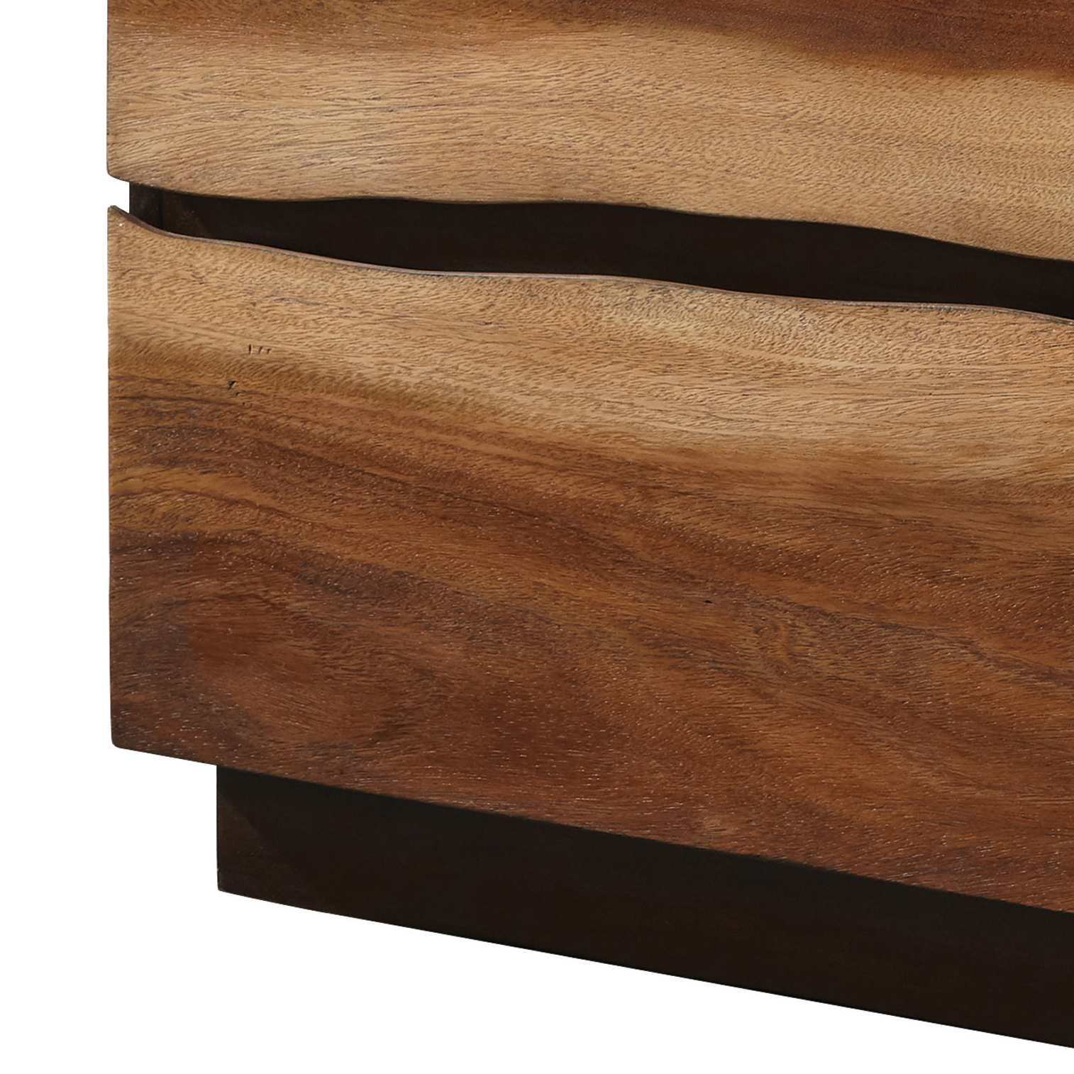 Smokey Walnut and Coffee Bean 2-drawer Nightstand