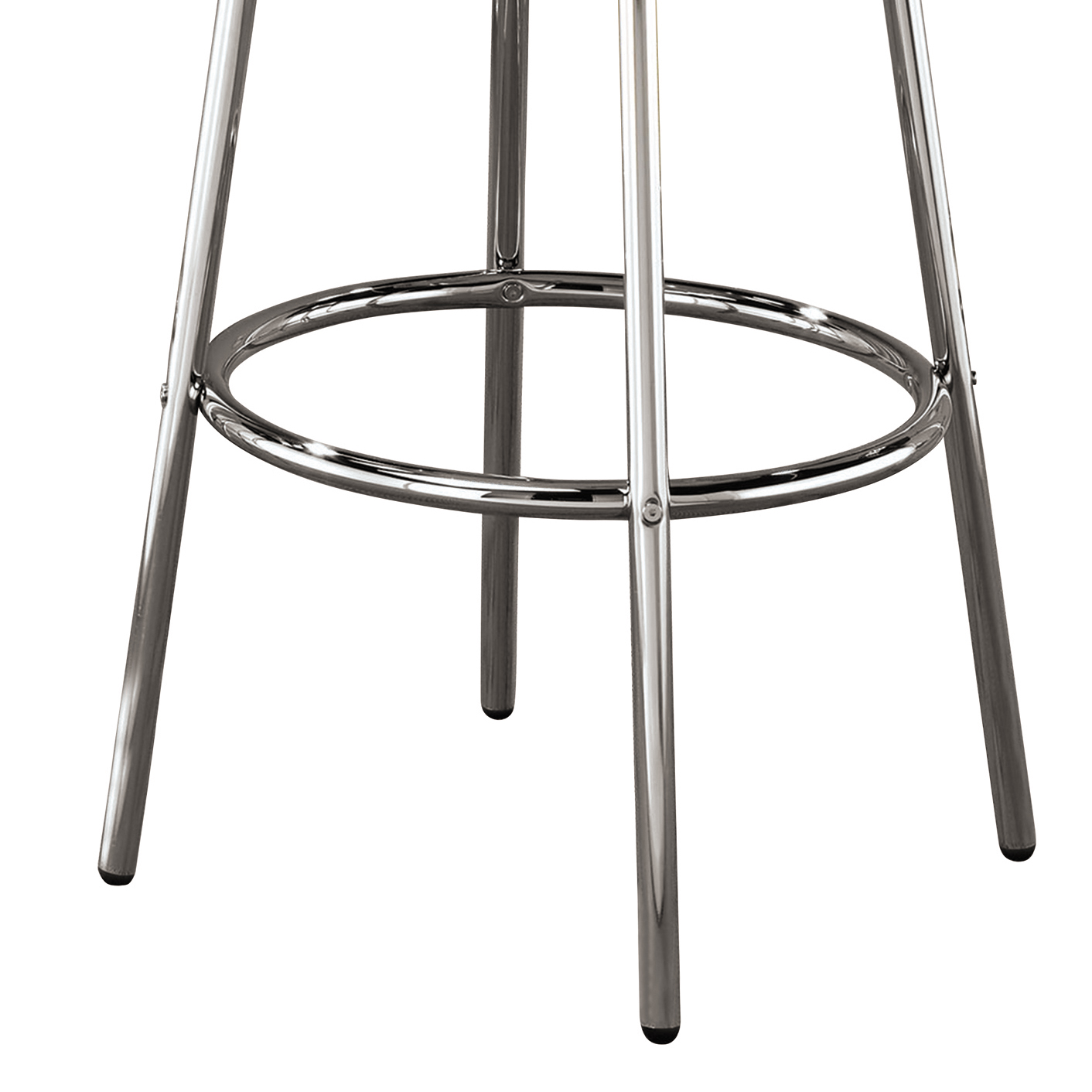 Black and Chrome Round Bar Table