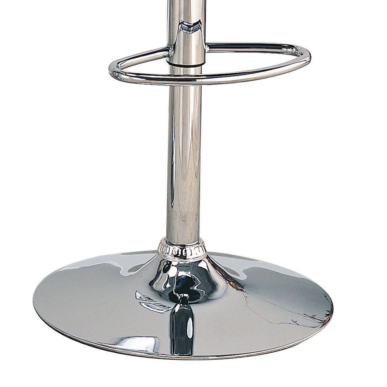 Black and Chrome Adjustable Bar Stool