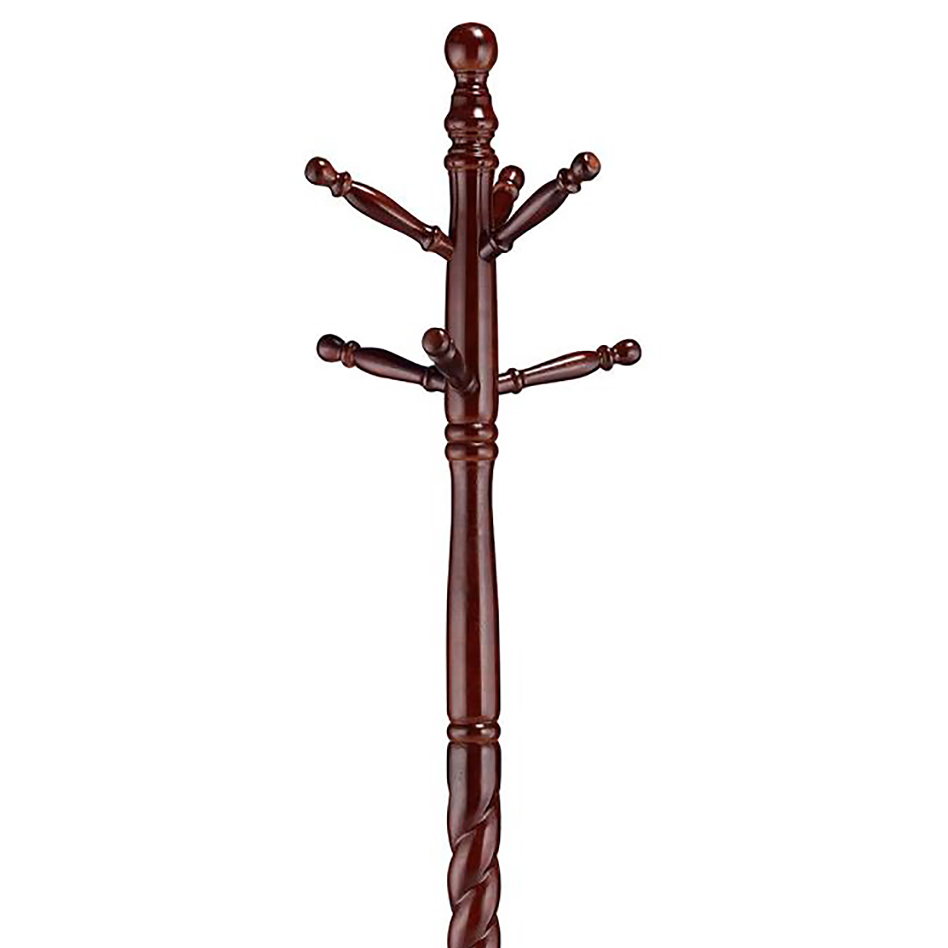 Merlot Coat Rack with Twisted Post