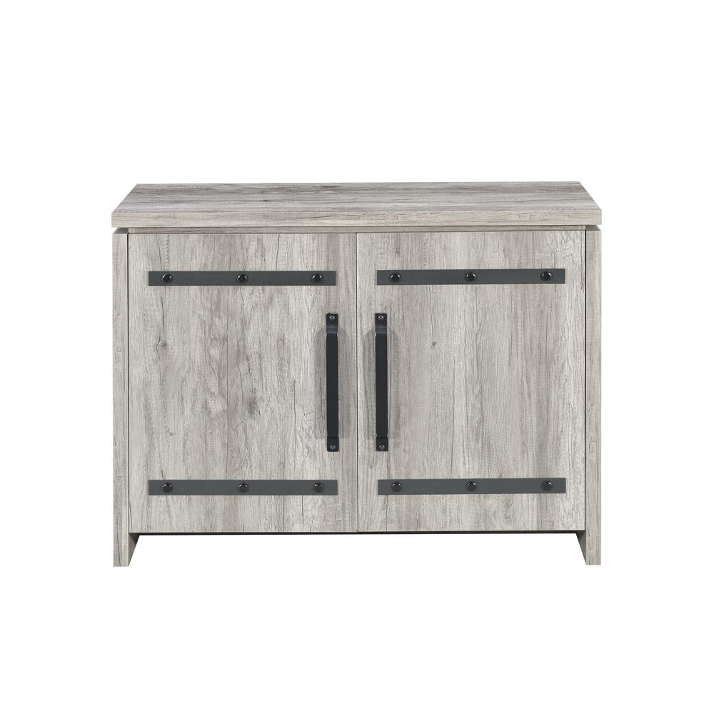 Grey Driftwood 2-door Accent Cabinet