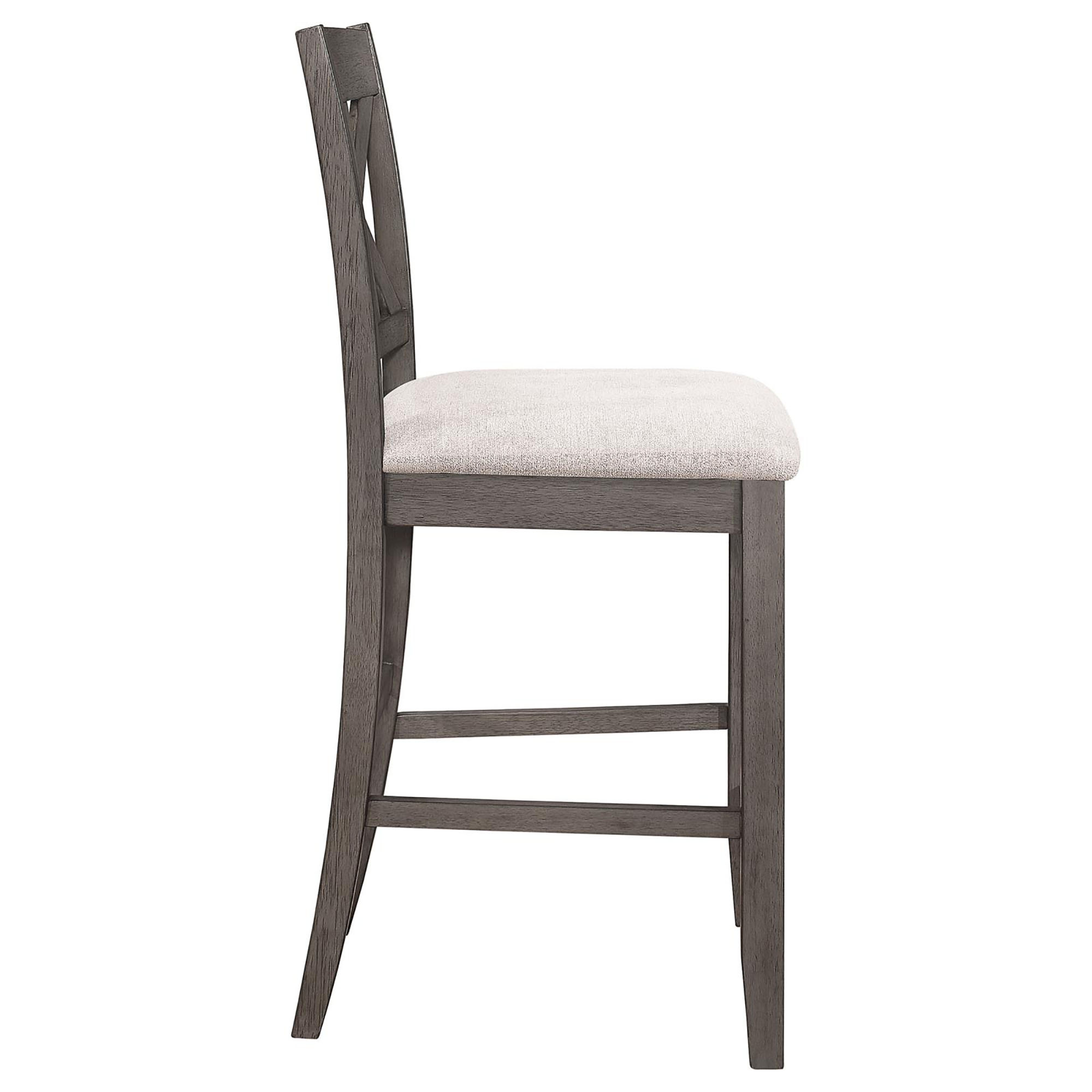 Barn Grey and Light Khaki Counter Height Stool (Set of 2)