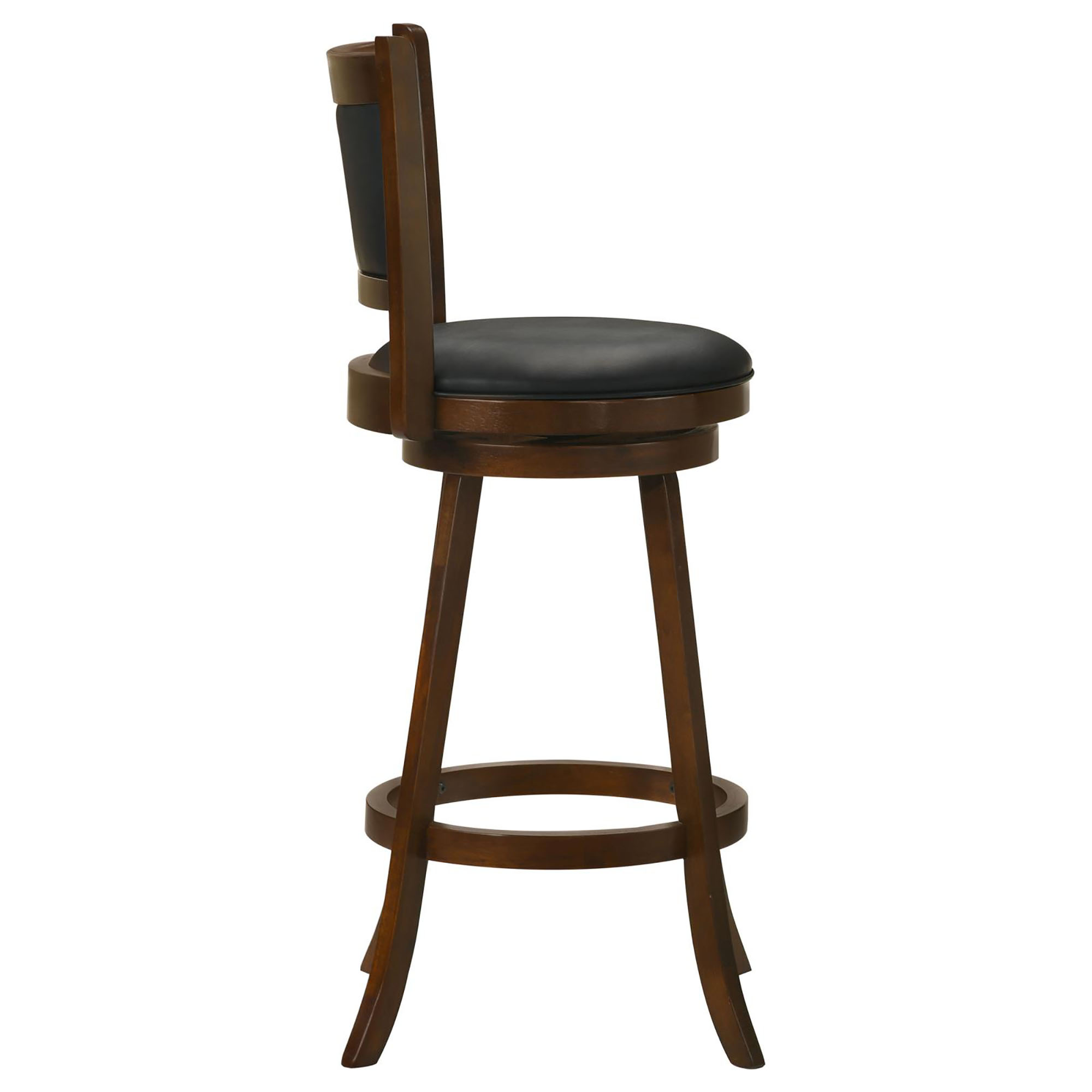 Chestnut and Black Swivel Stool (Set of 2)