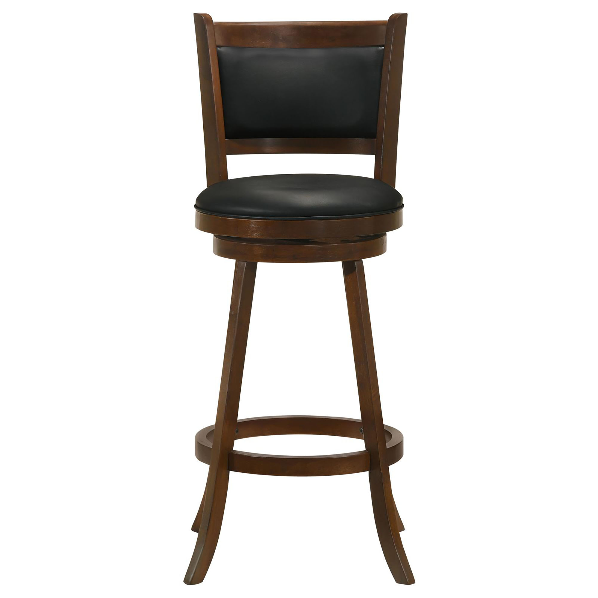 Chestnut and Black Swivel Stool (Set of 2)