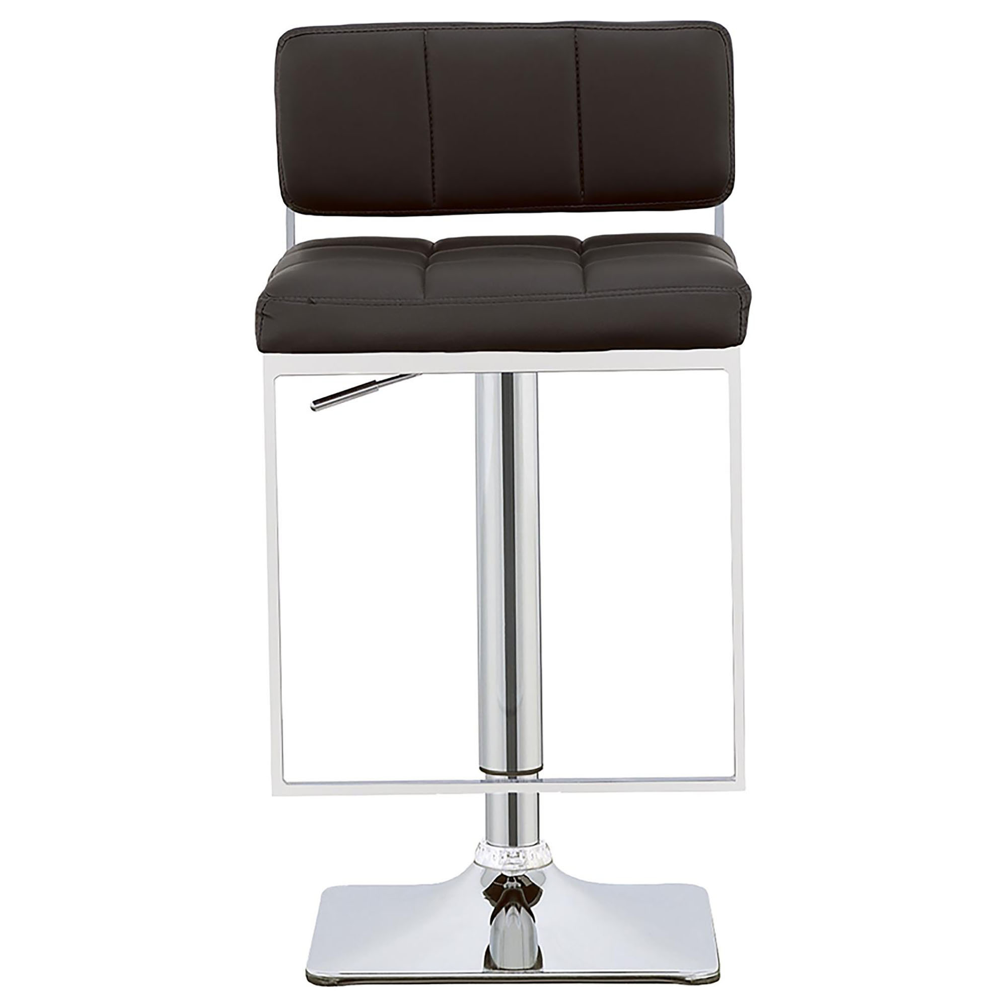 Black and Chrome Adjustable Bar Stool