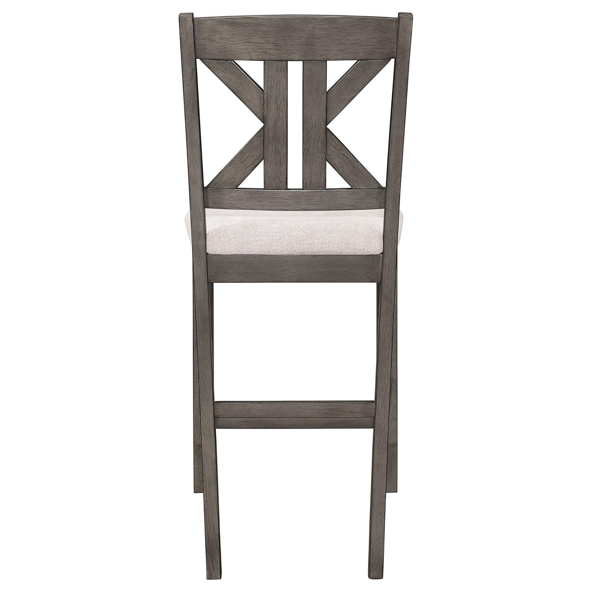 Barn Grey and Light Khaki Counter Height Stool (Set of 2)