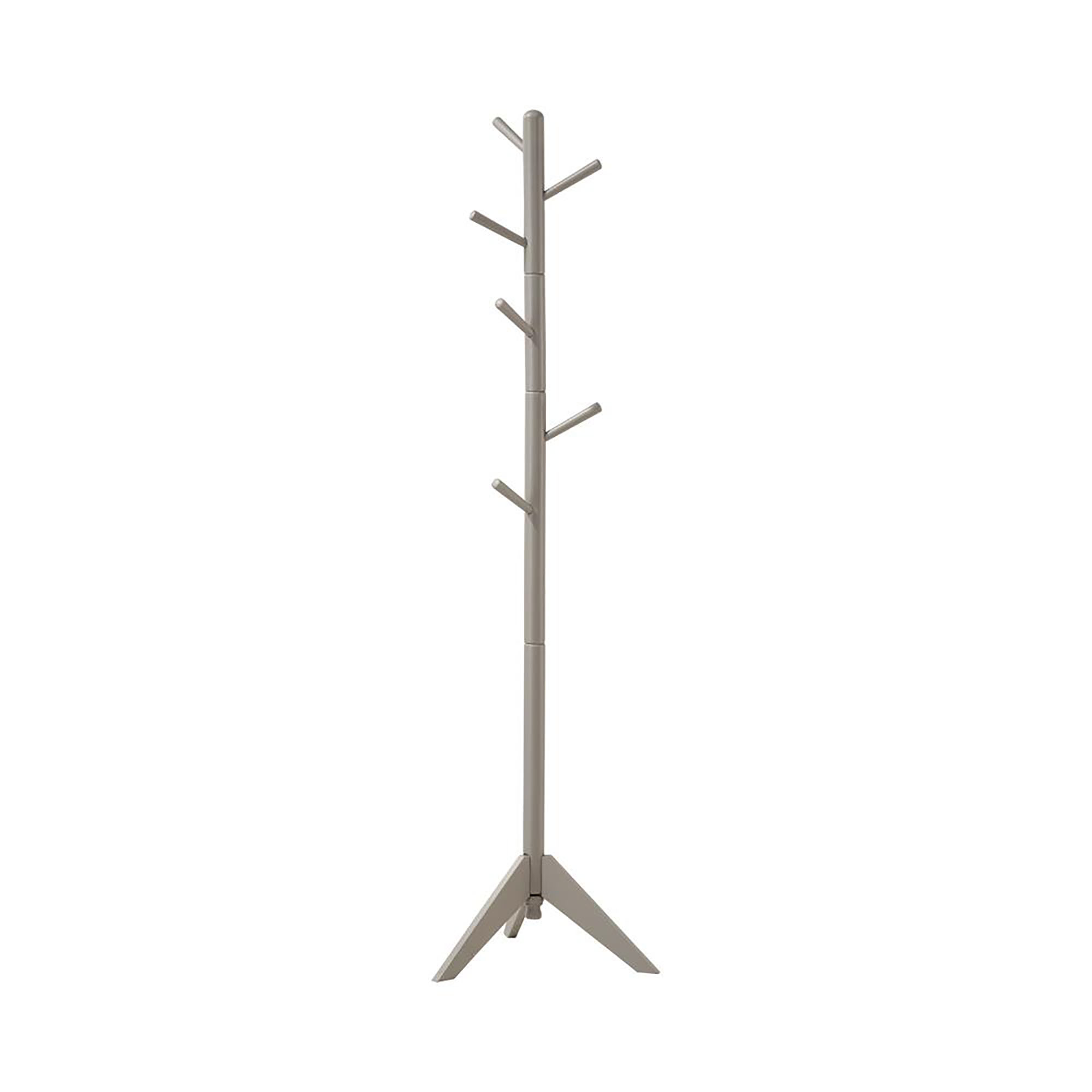 Grey 6-Hook Coat Rack