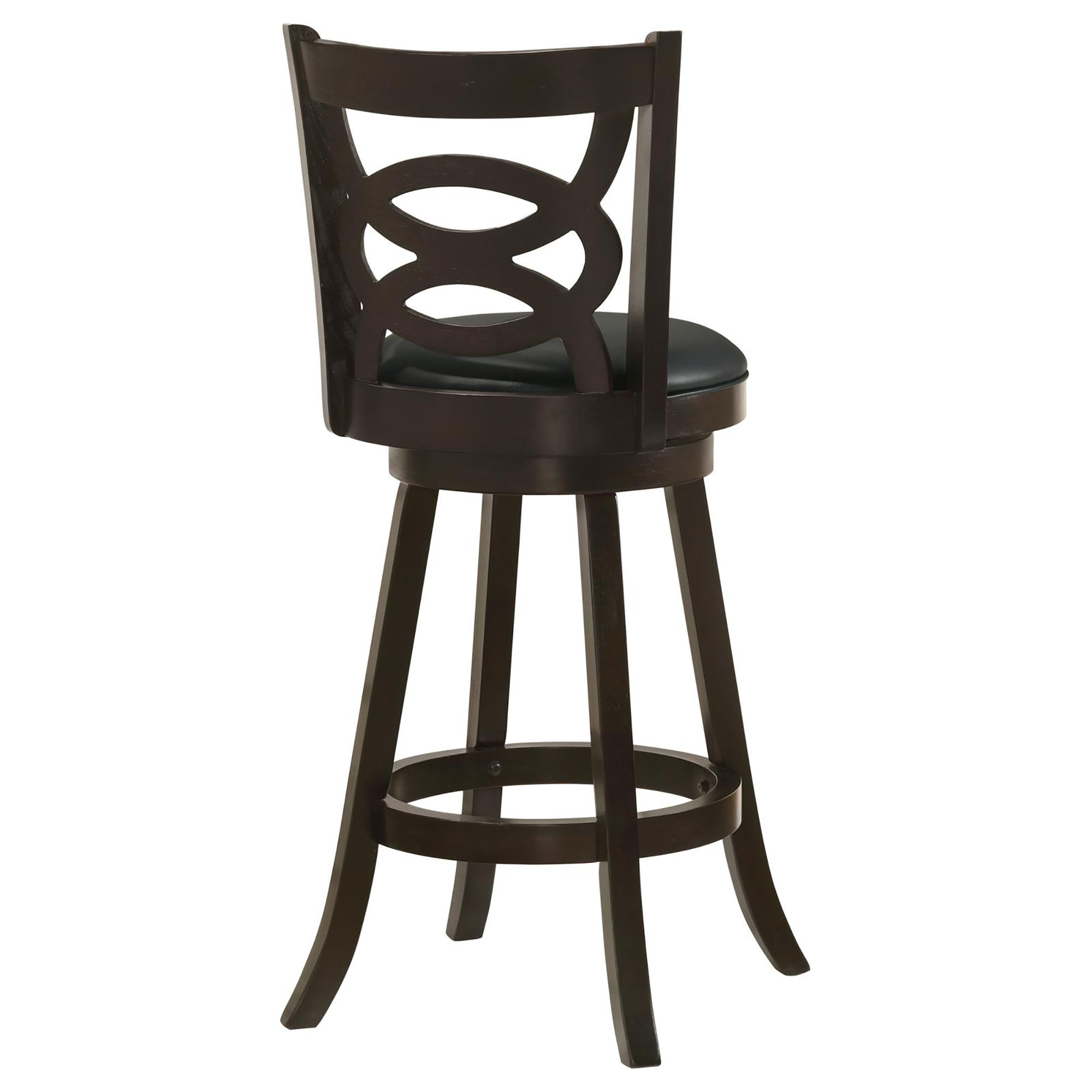 Cappuccino Swivel Bar Height Stool (Set of 2)