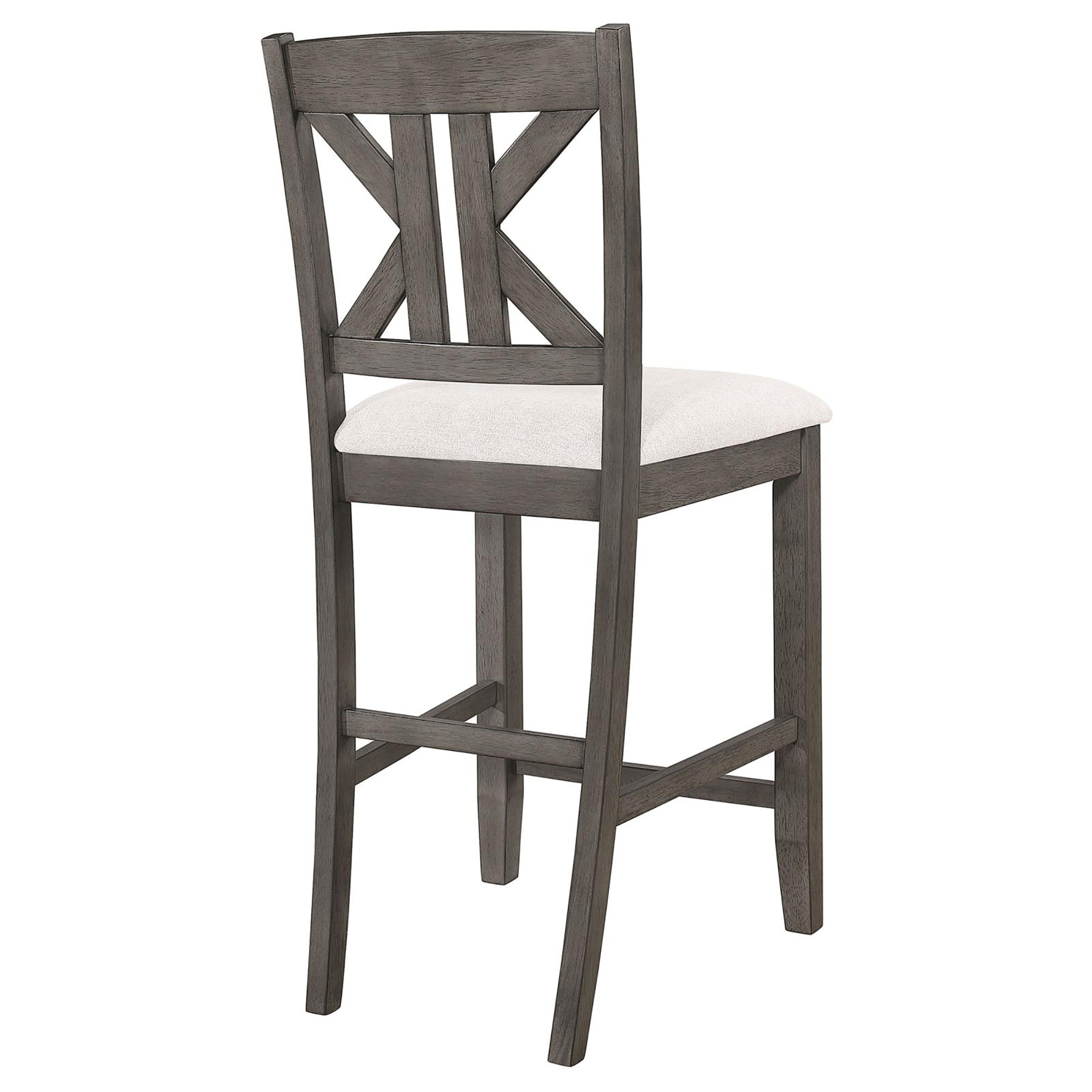 Barn Grey and Light Khaki Counter Height Stool (Set of 2)