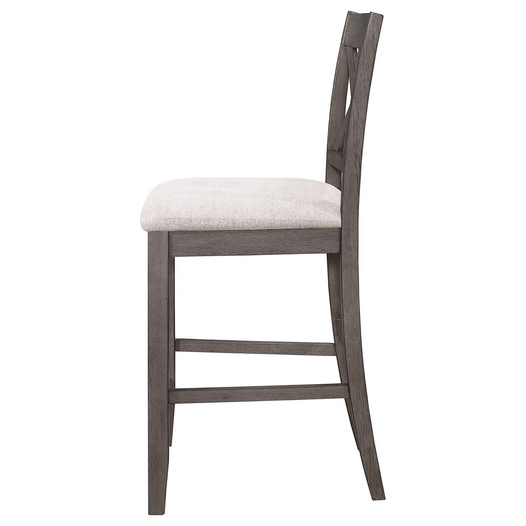 Barn Grey and Light Khaki Counter Height Stool (Set of 2)