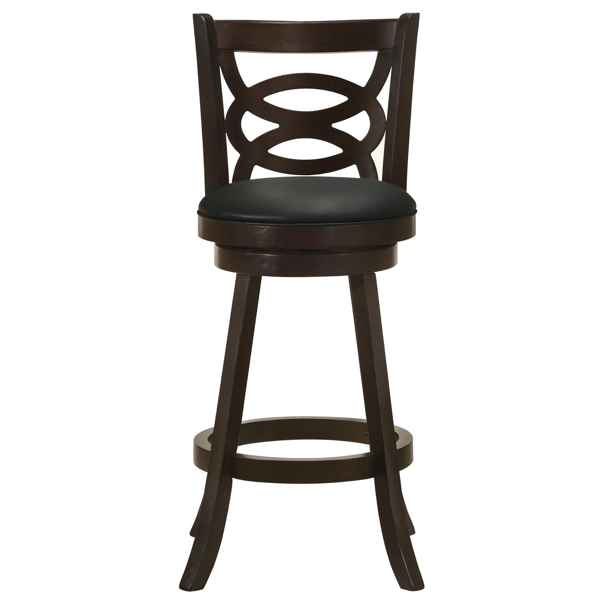 Cappuccino Swivel Bar Height Stool (Set of 2)