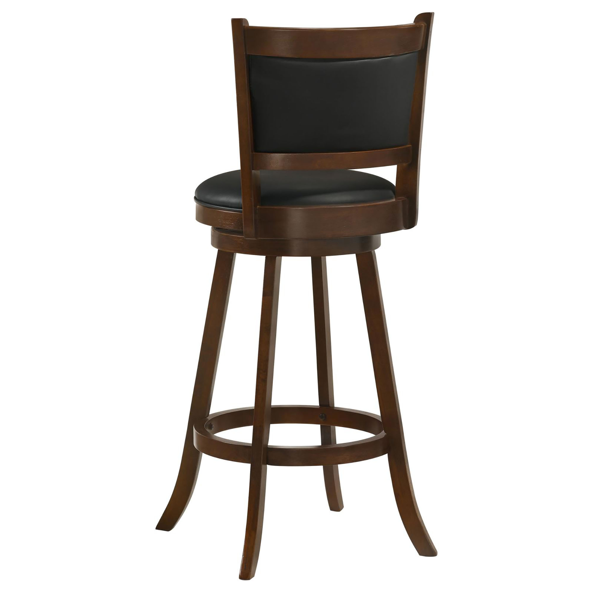 Chestnut and Black Swivel Stool (Set of 2)