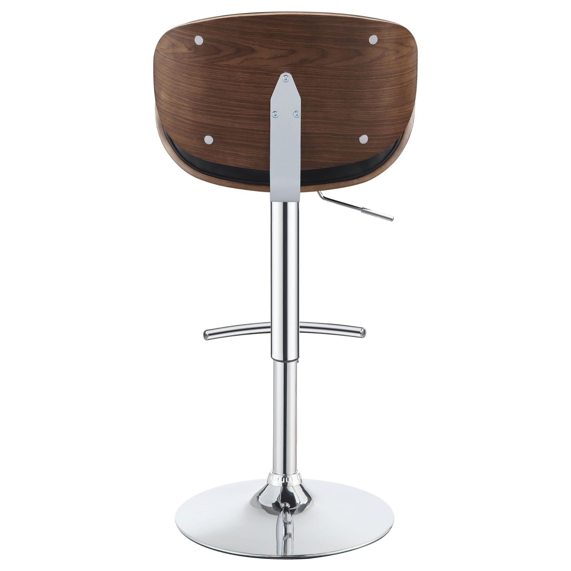 Black and Chrome Adjustable Bar Stool