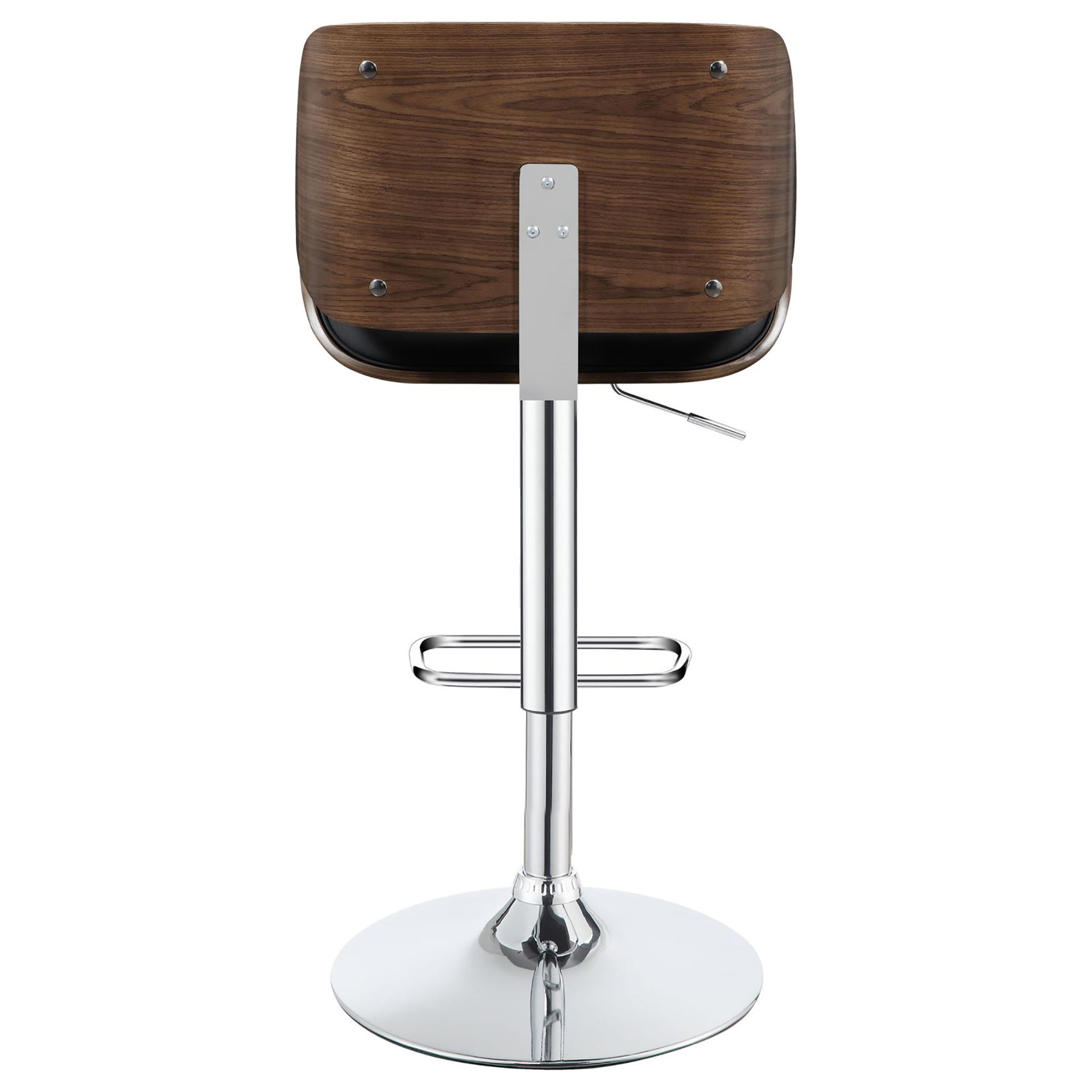 Black and Chrome Adjustable Bar Stool