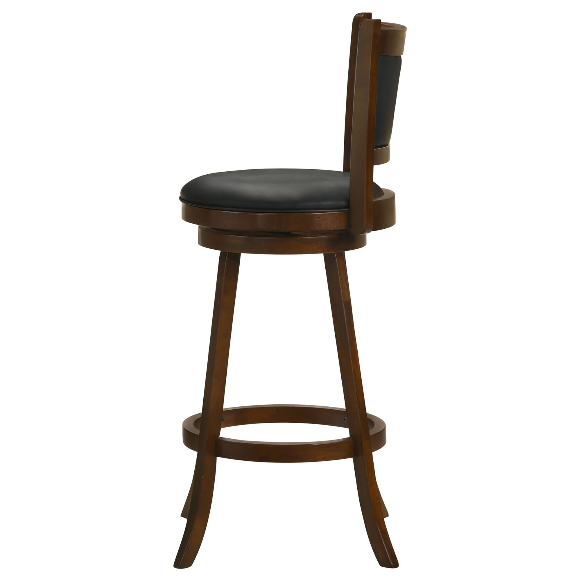 Chestnut and Black Swivel Stool (Set of 2)