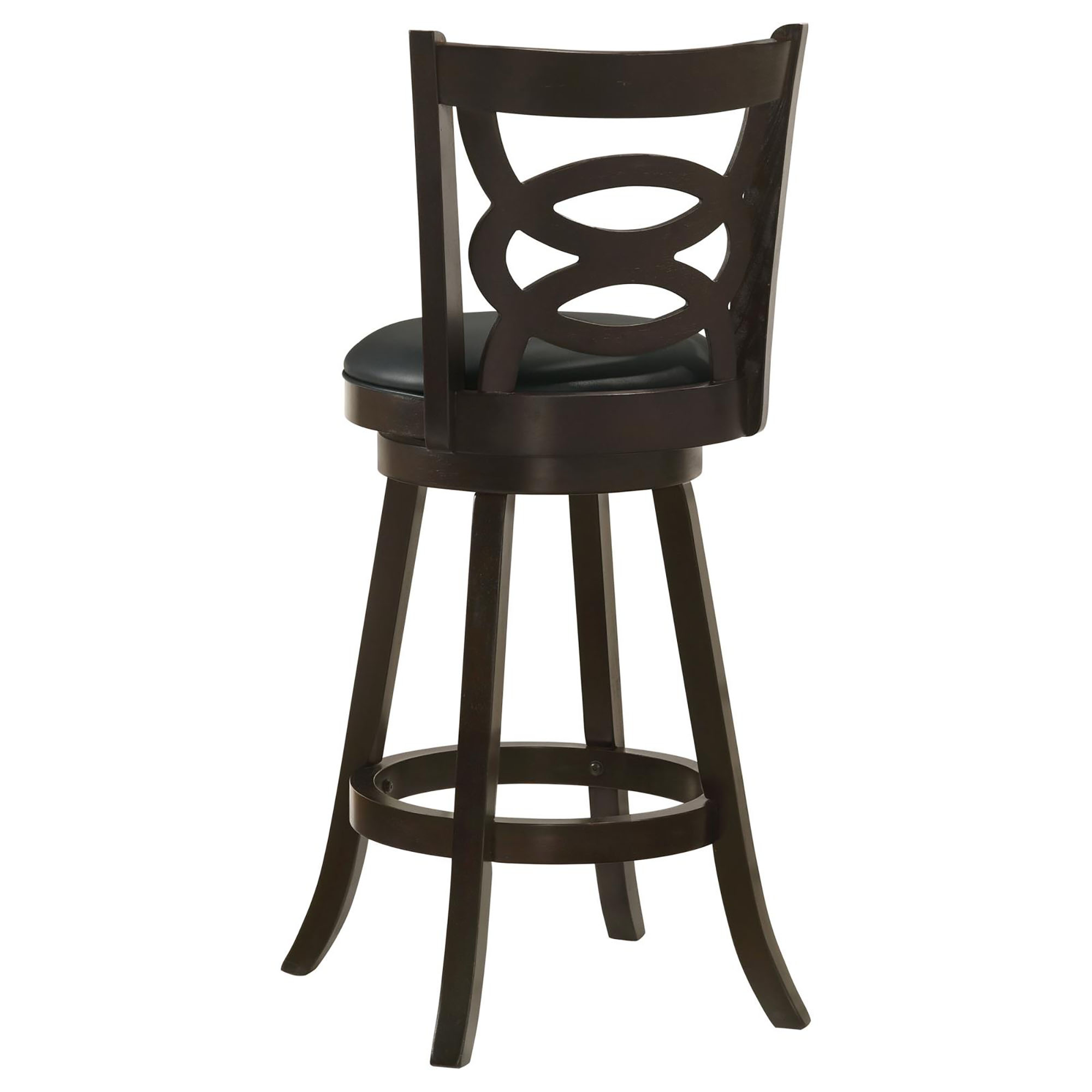 Cappuccino Swivel Bar Height Stool (Set of 2)