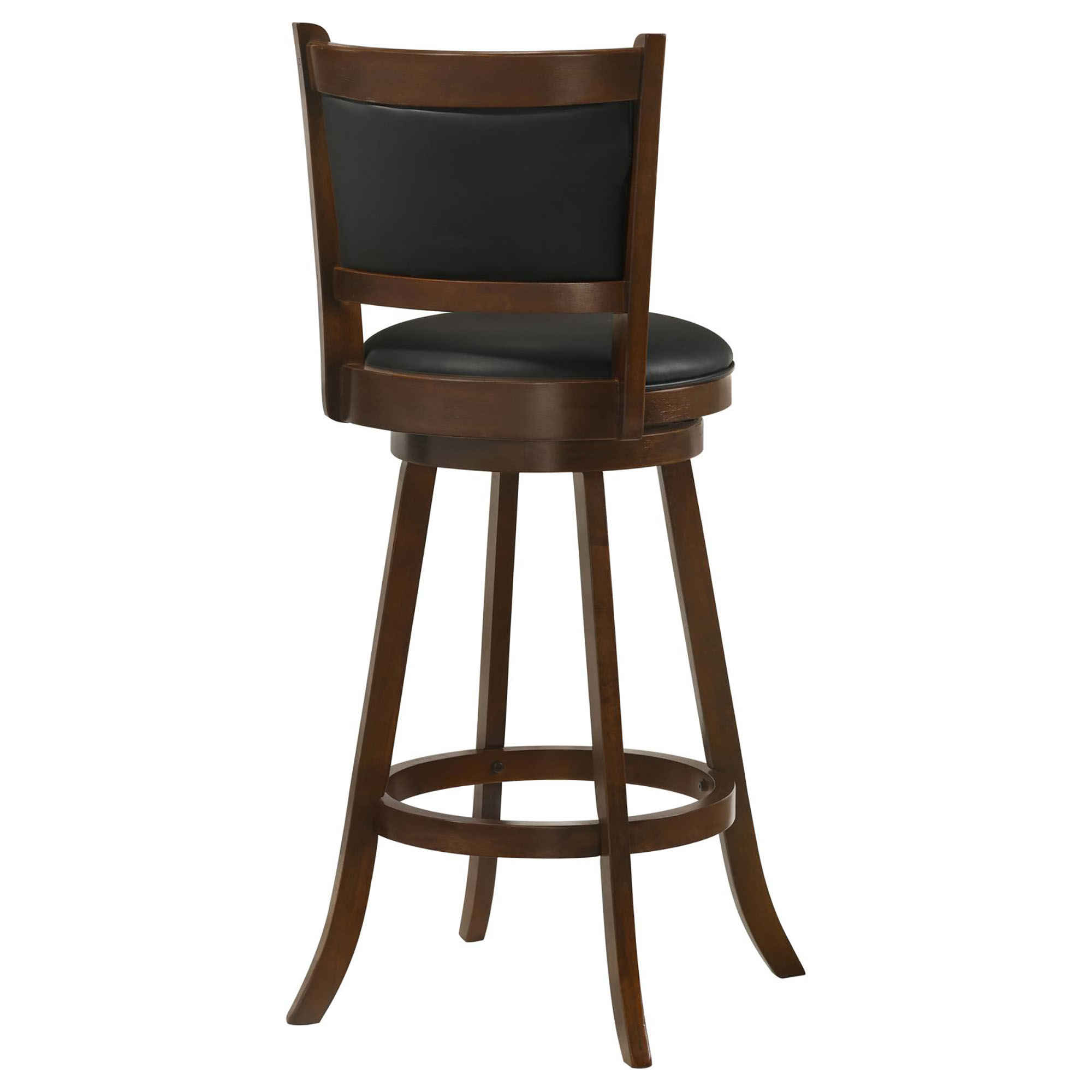 Chestnut and Black Swivel Stool (Set of 2)