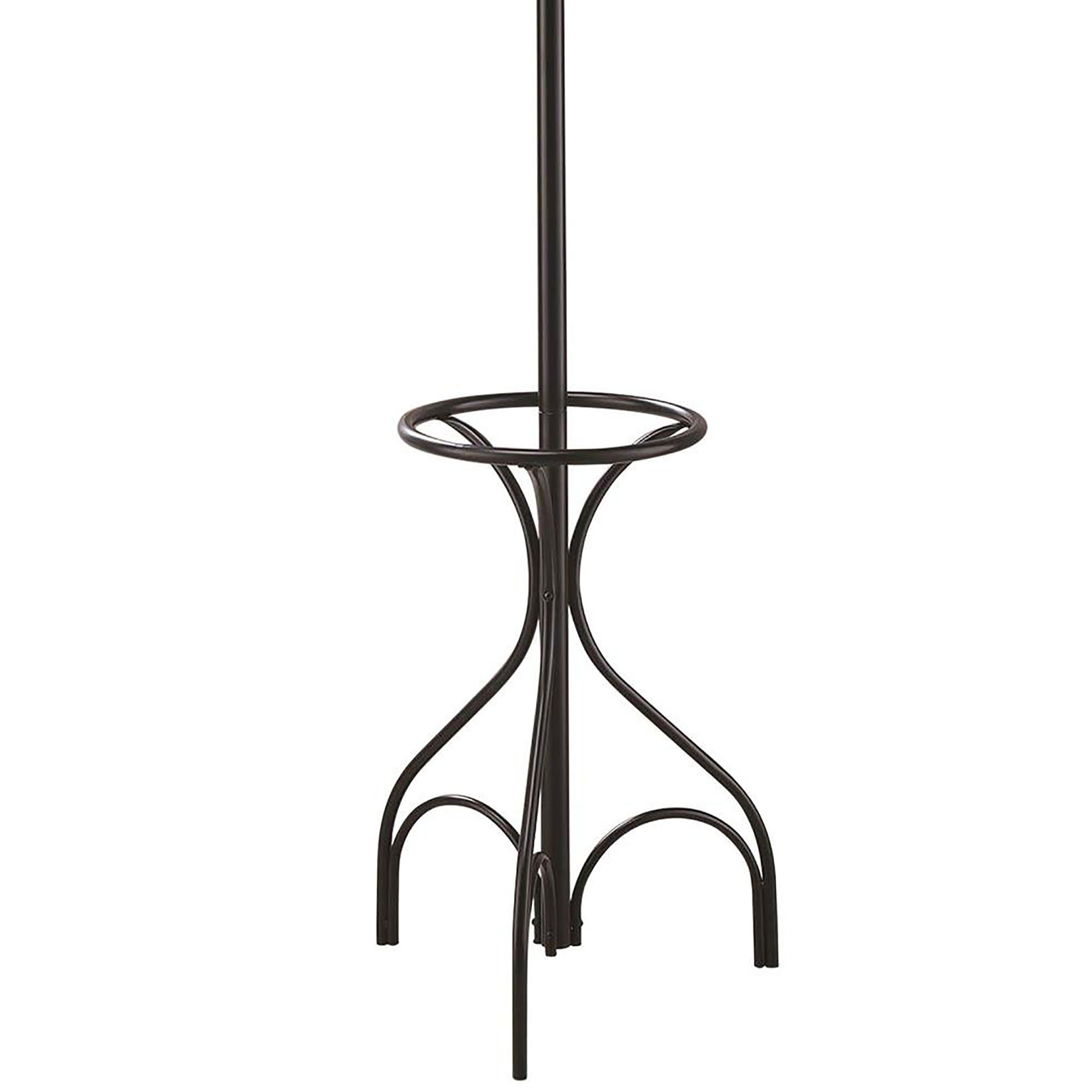 Black 12-Hook Coat Rack