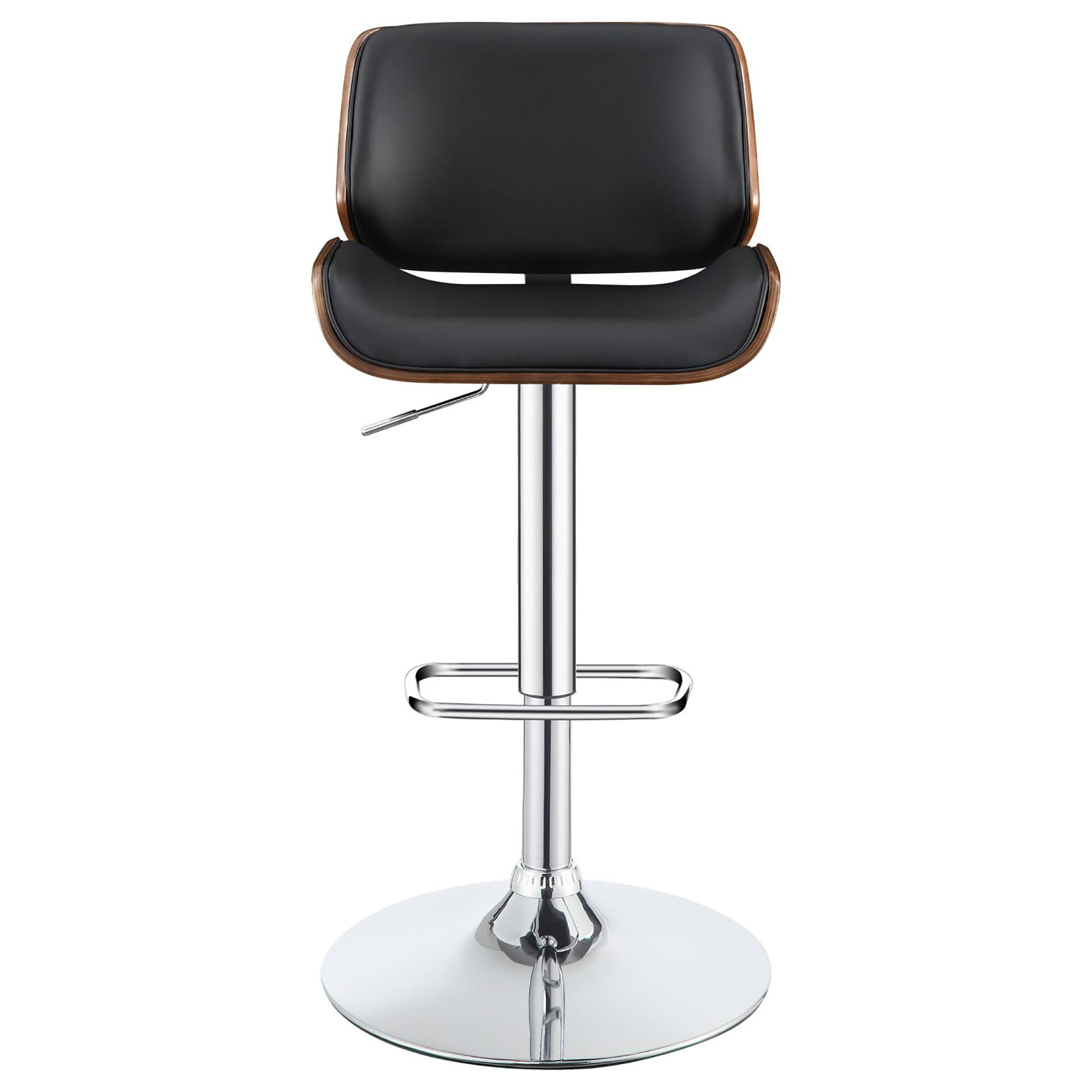 Black and Chrome Adjustable Bar Stool