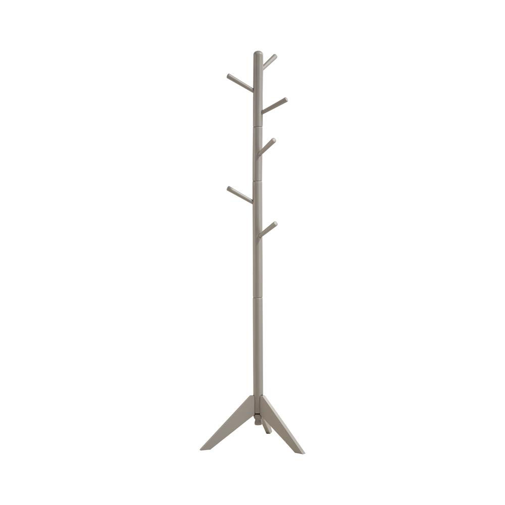 Grey 6-Hook Coat Rack