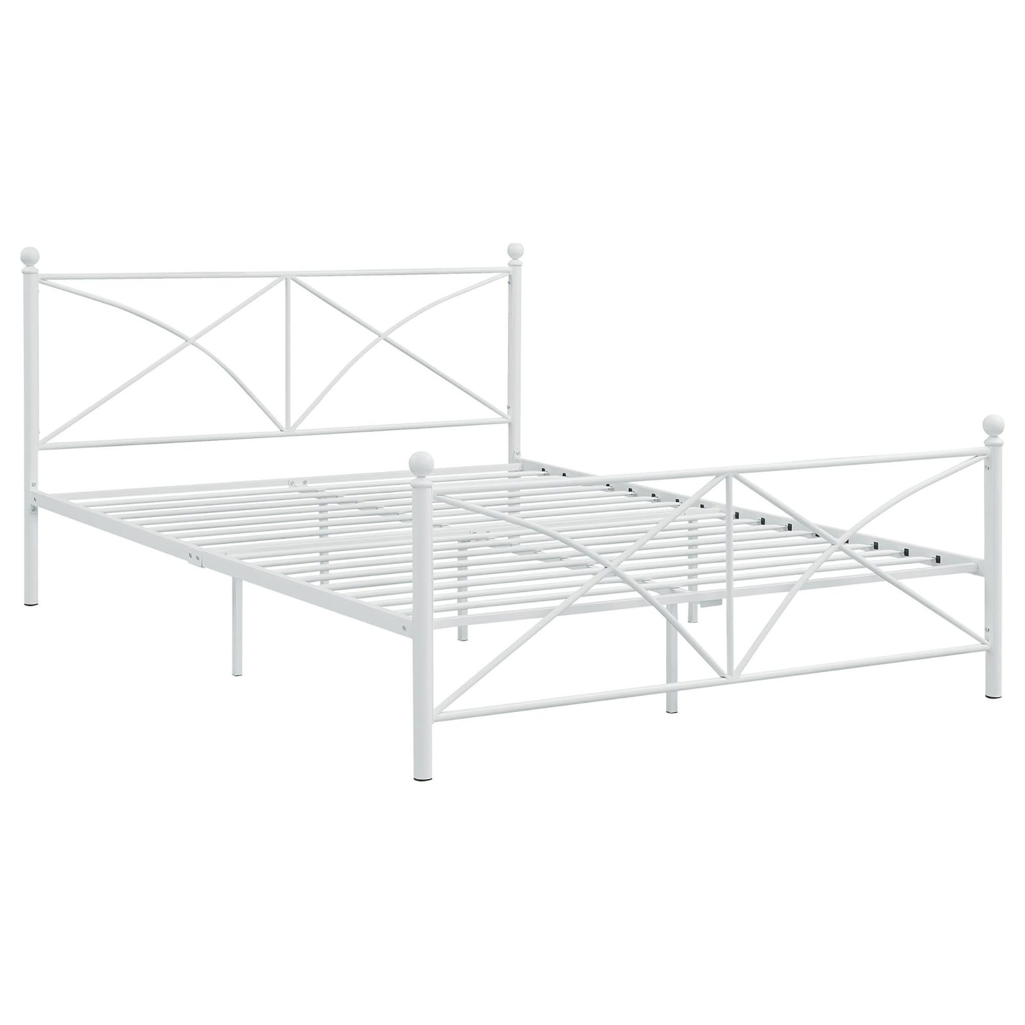 White Queen Platform Bed