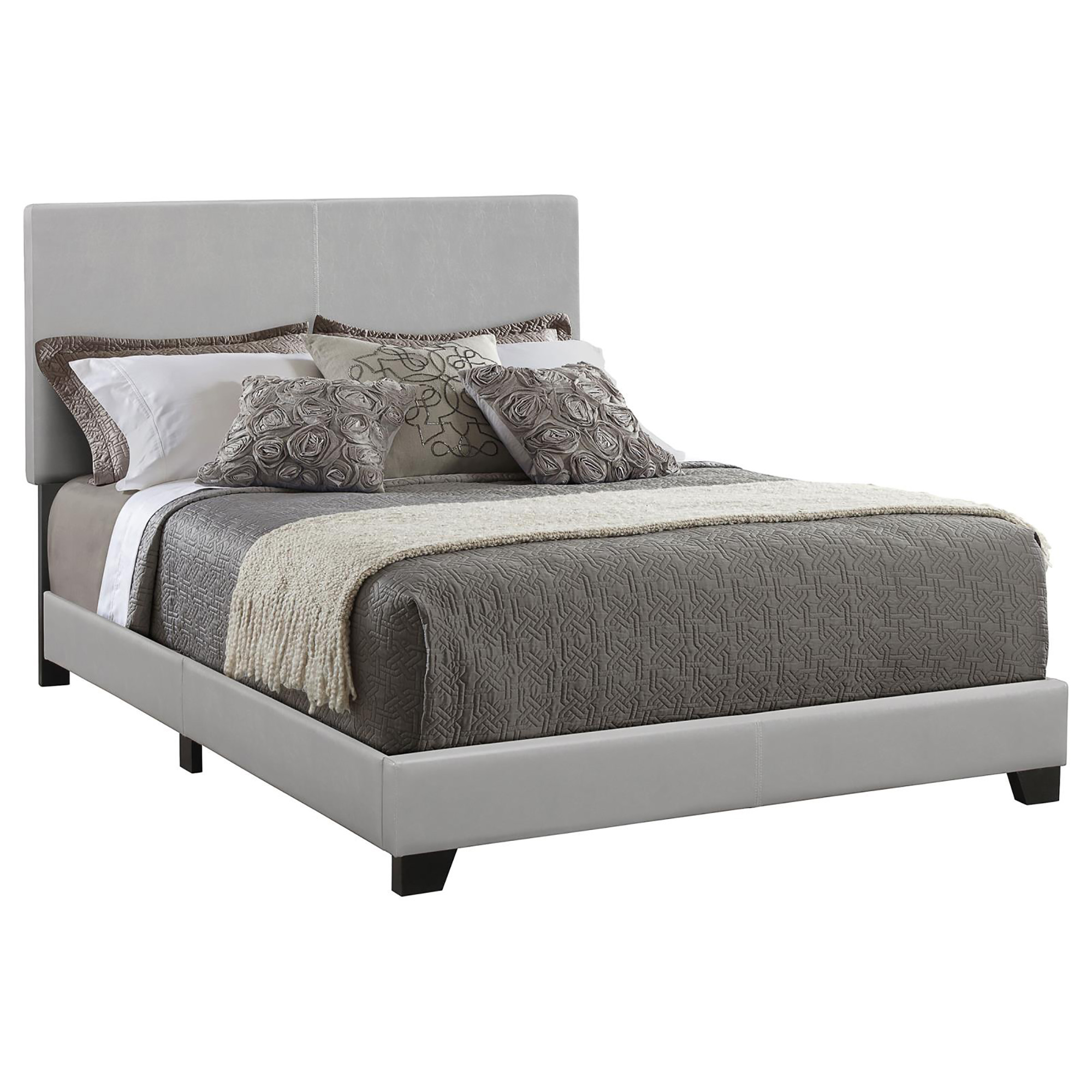 Grey Full Panel Bed