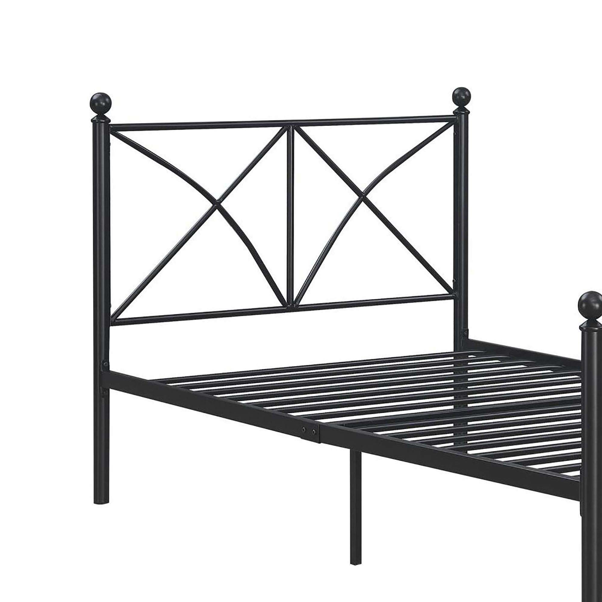 Black Twin Platform Bed