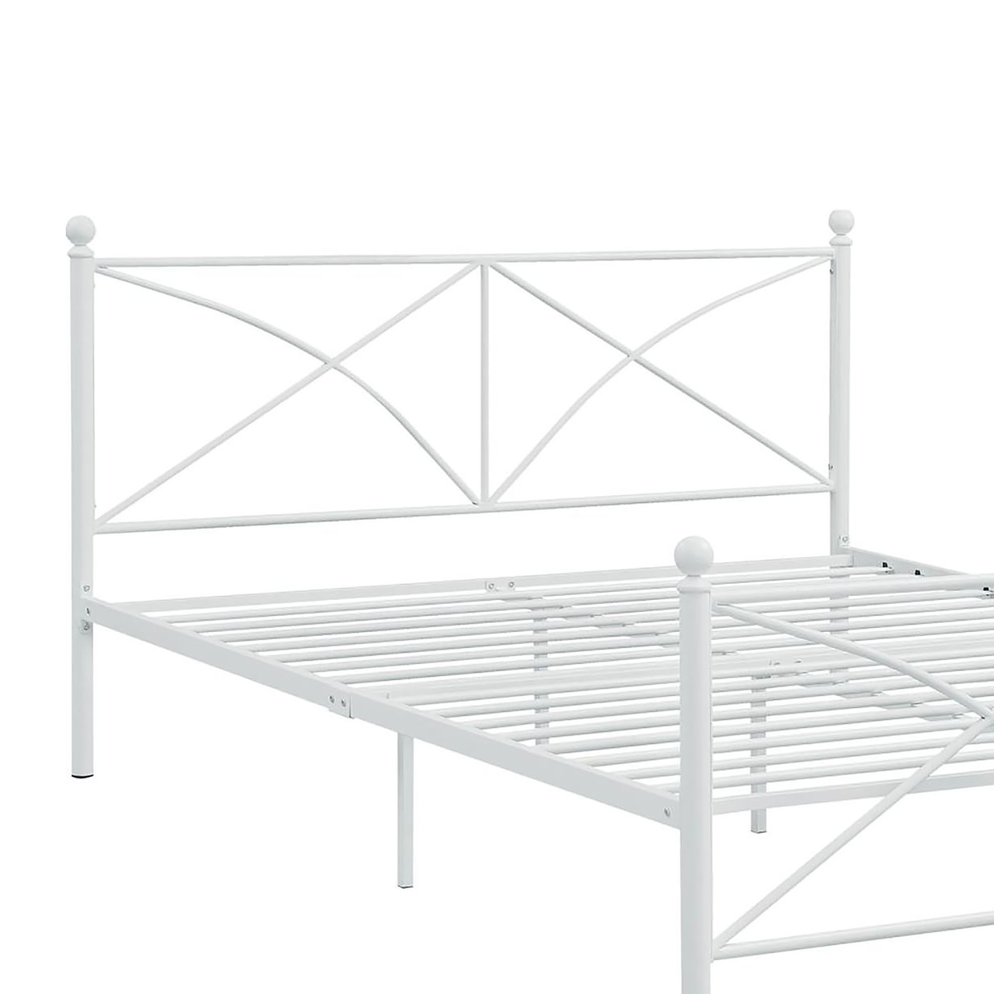 White Queen Platform Bed