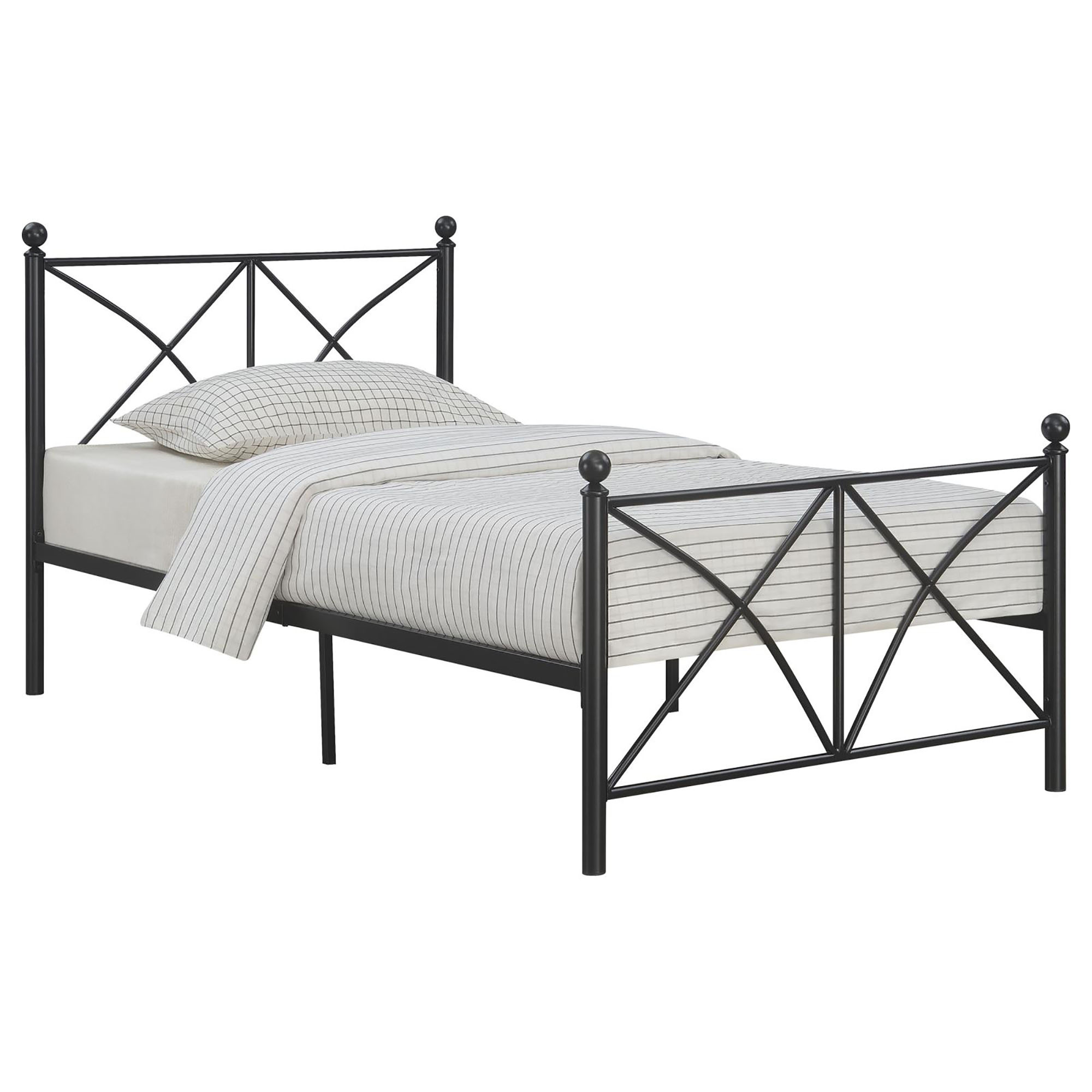 Black Twin Platform Bed