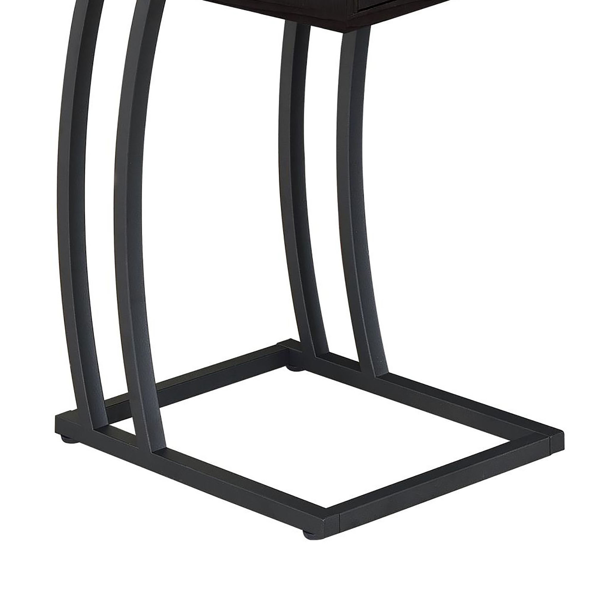 Cappuccino and Gunmetal Hi-tech Accent Table