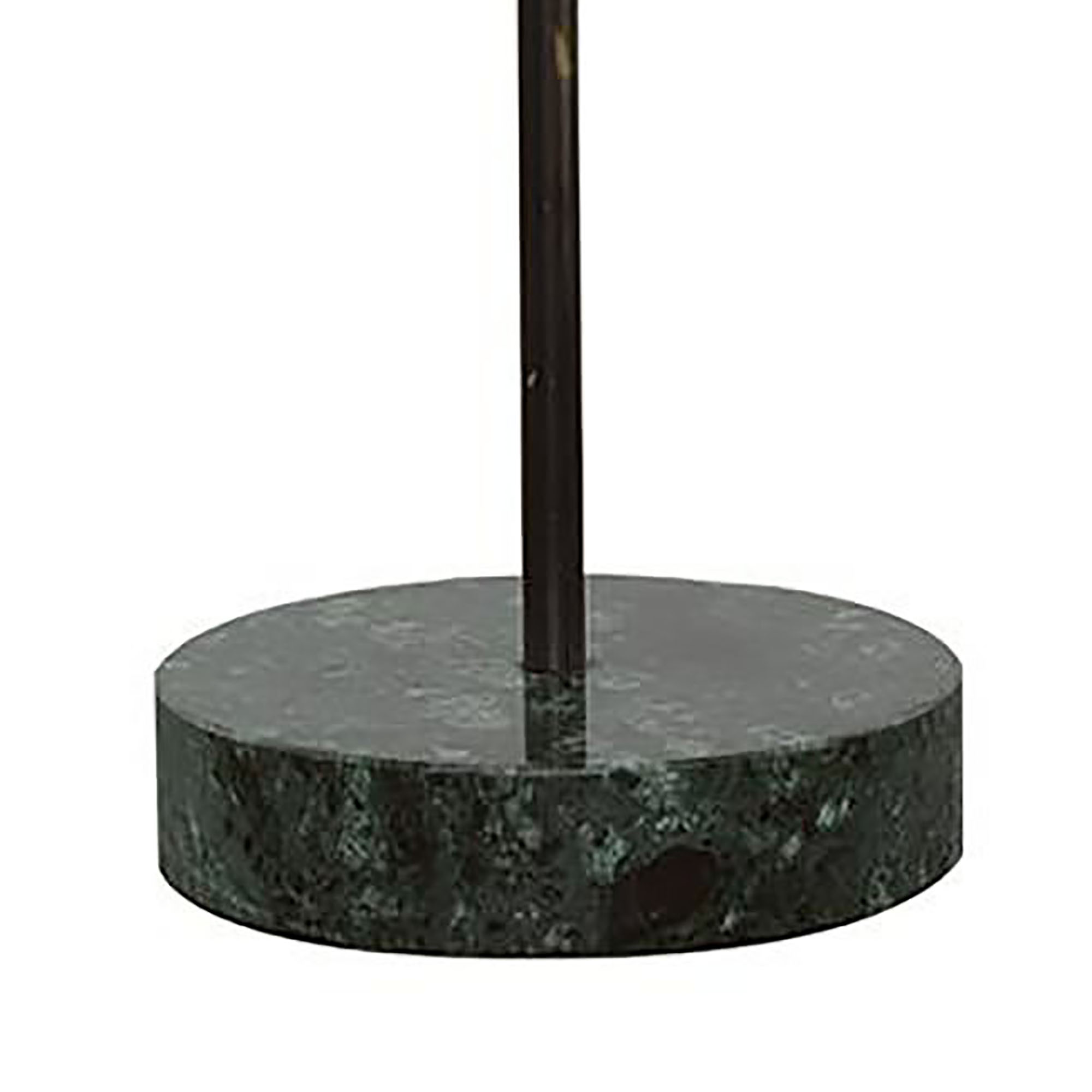 Natural and Green Round Marble Base Accent Table