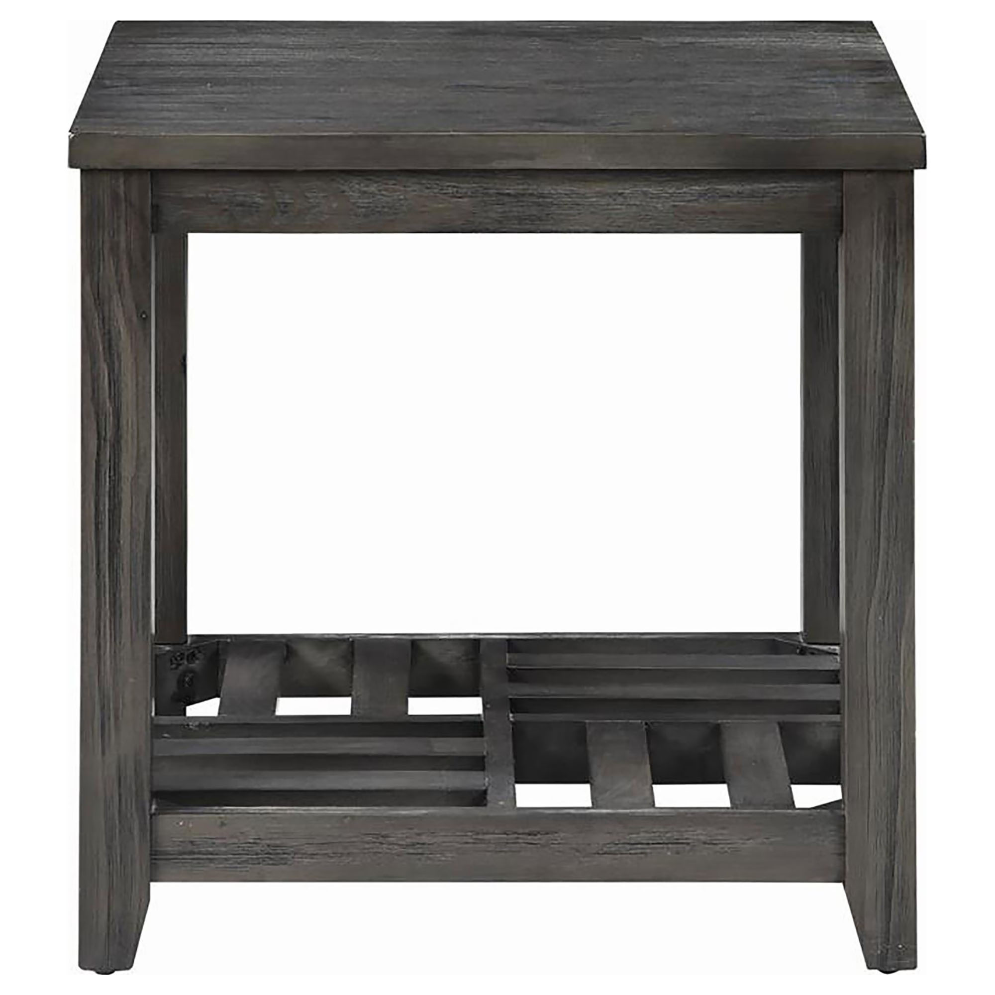 Grey Rectangular End Table