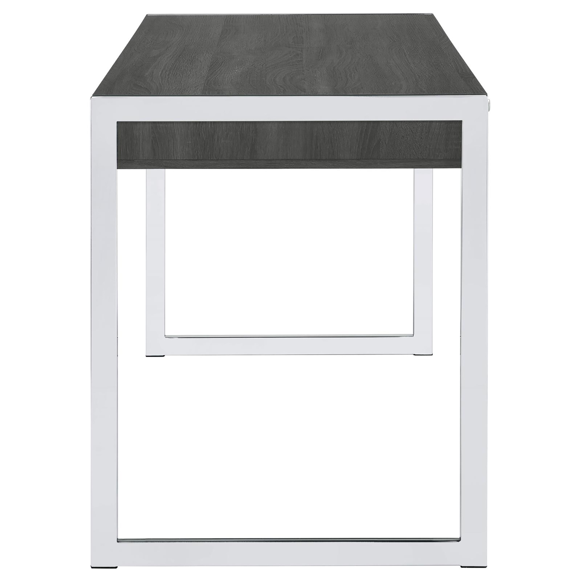 Weathered Grey 2-drawer Writing Desk