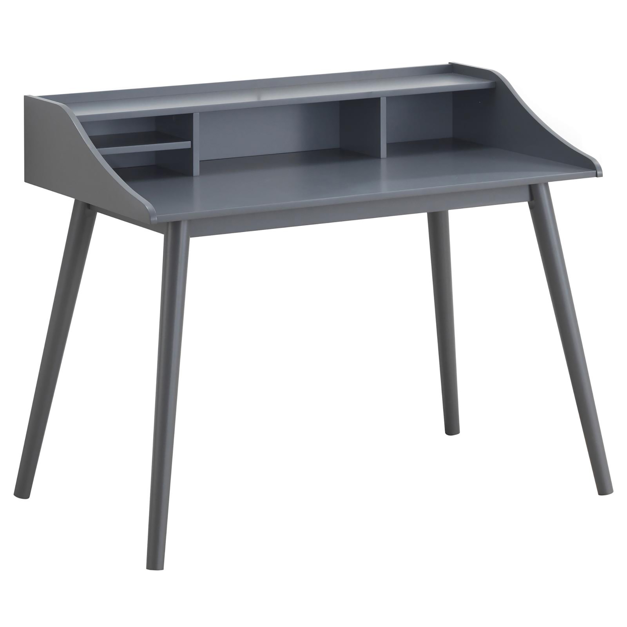 Grey 4-Compartment Writing Desk