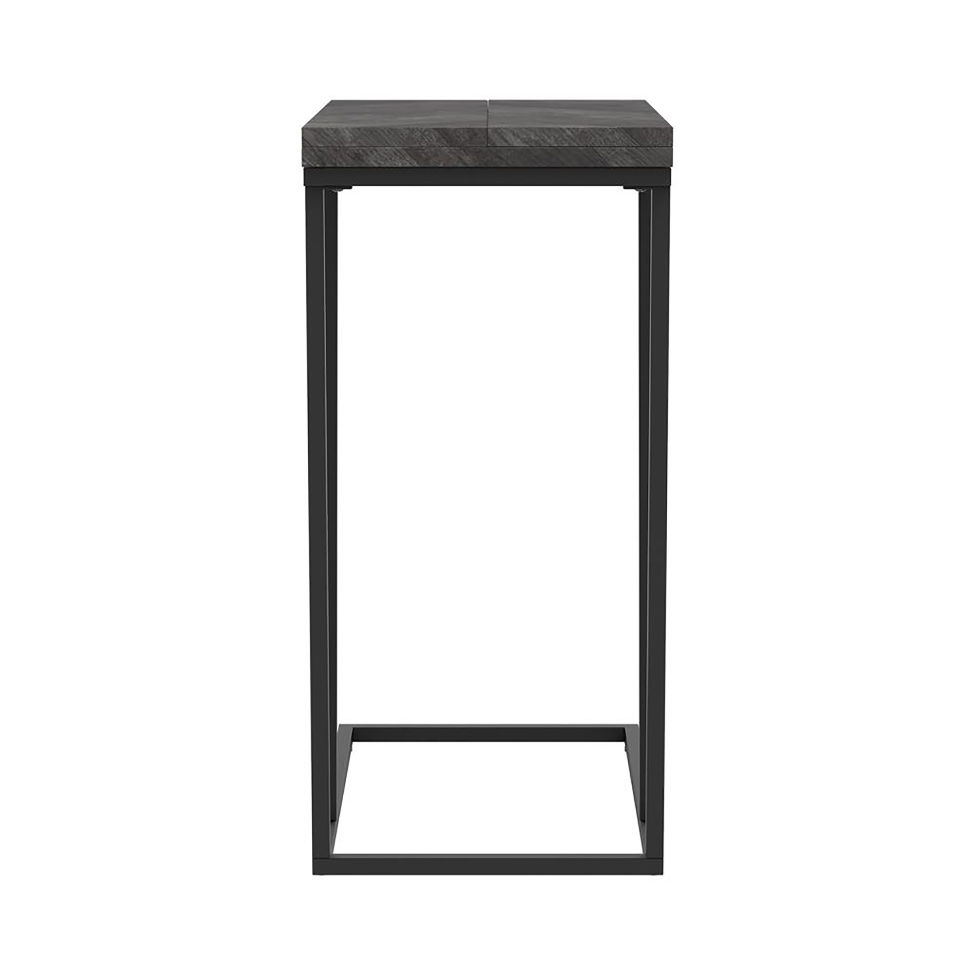 Rustic Grey and Sandy Black Rectangle Accent Table