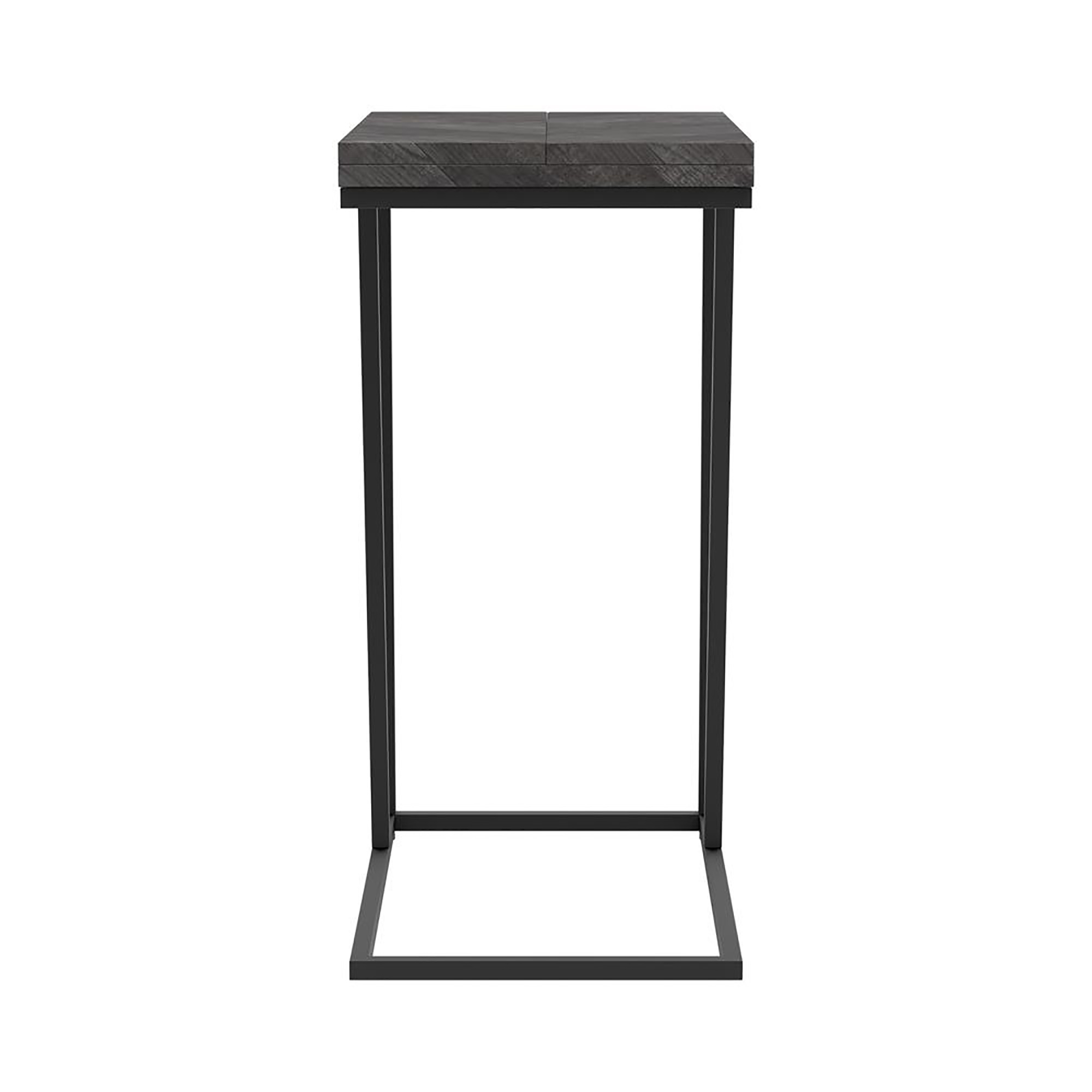 Rustic Grey and Sandy Black Rectangle Accent Table