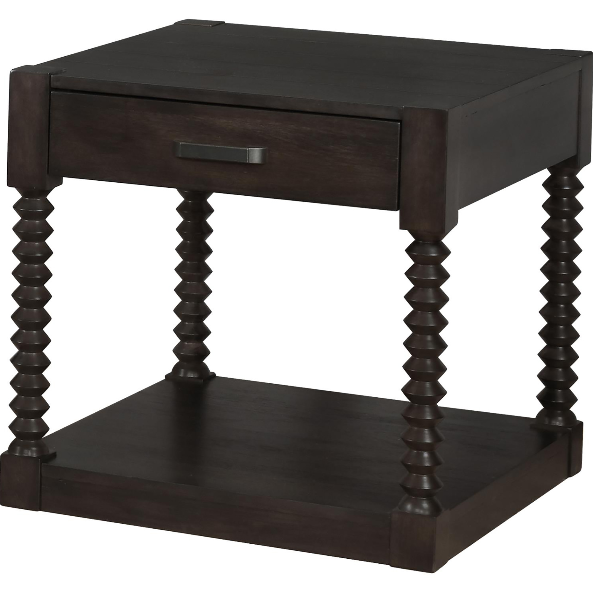 Coffee Bean 1-Drawer End Table